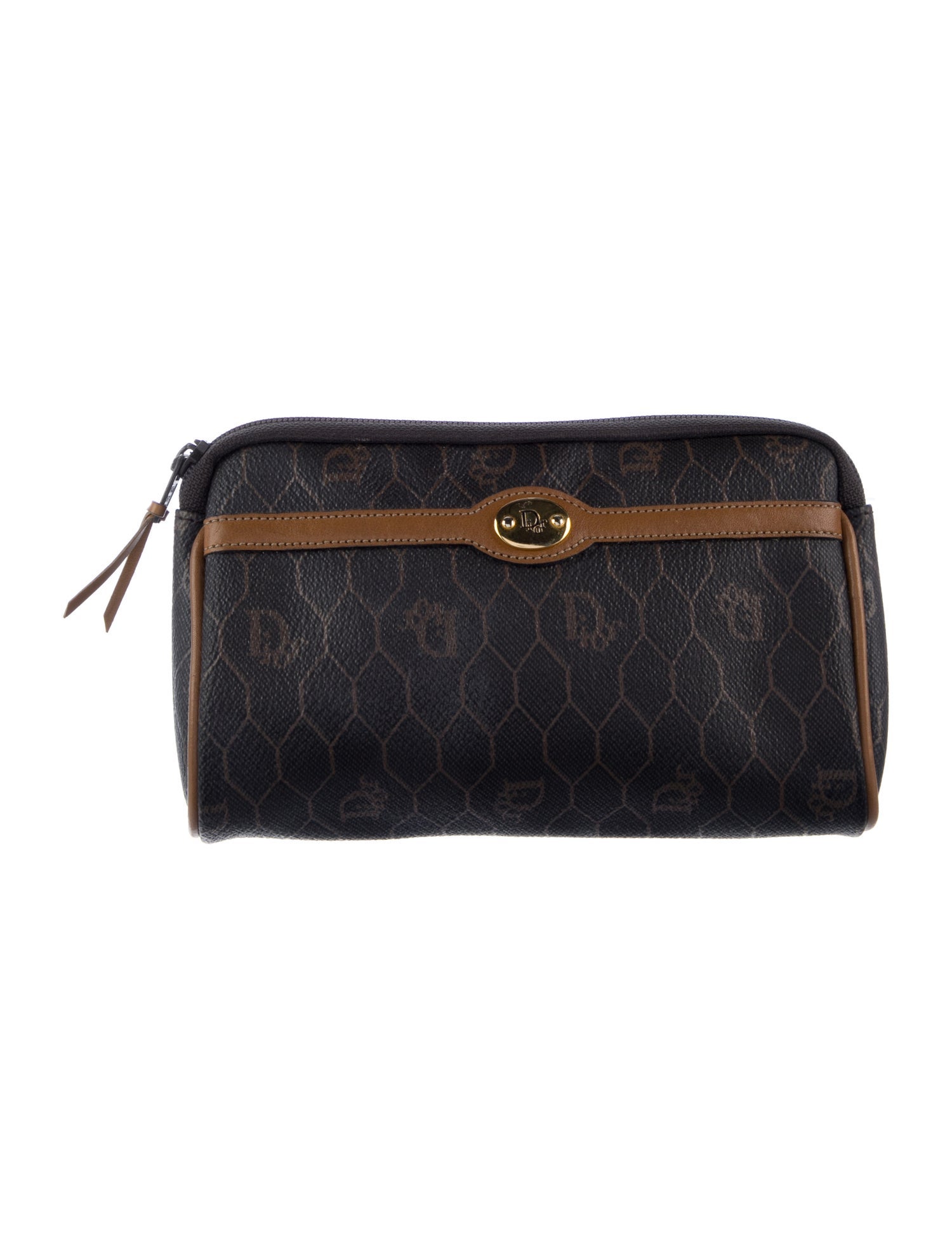 Christian Dior Coated Canvas Cosmetic Bag