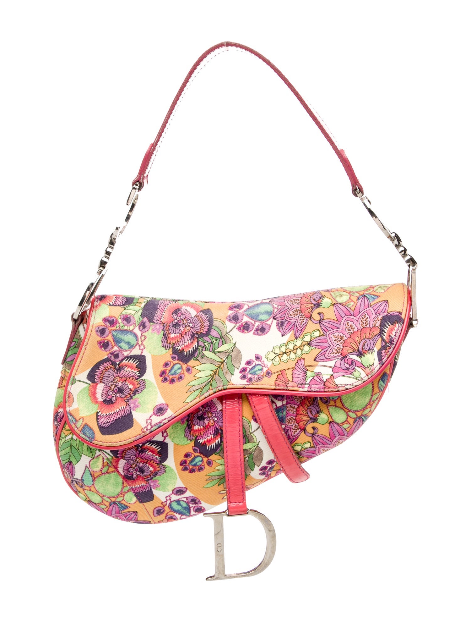 Christian Dior Canvas Saddle