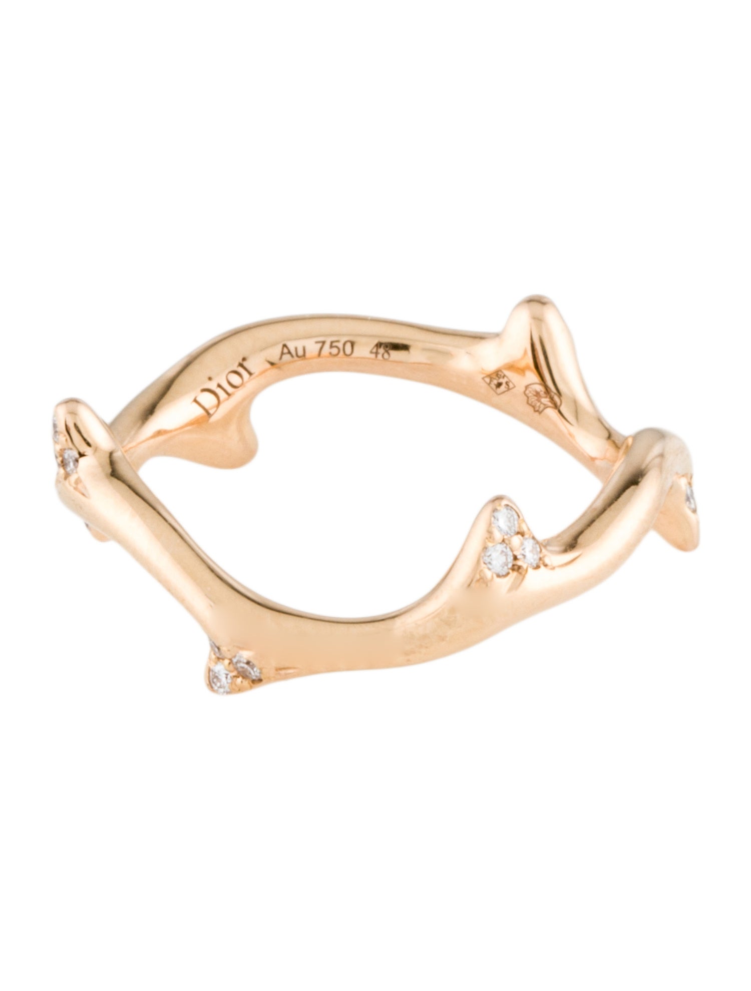 Christian Dior 18K Diamond Bois de Rose Ring