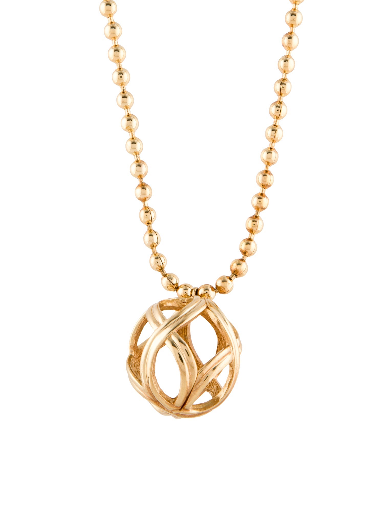 Christian Dior Vintage Ball Pendant Necklace