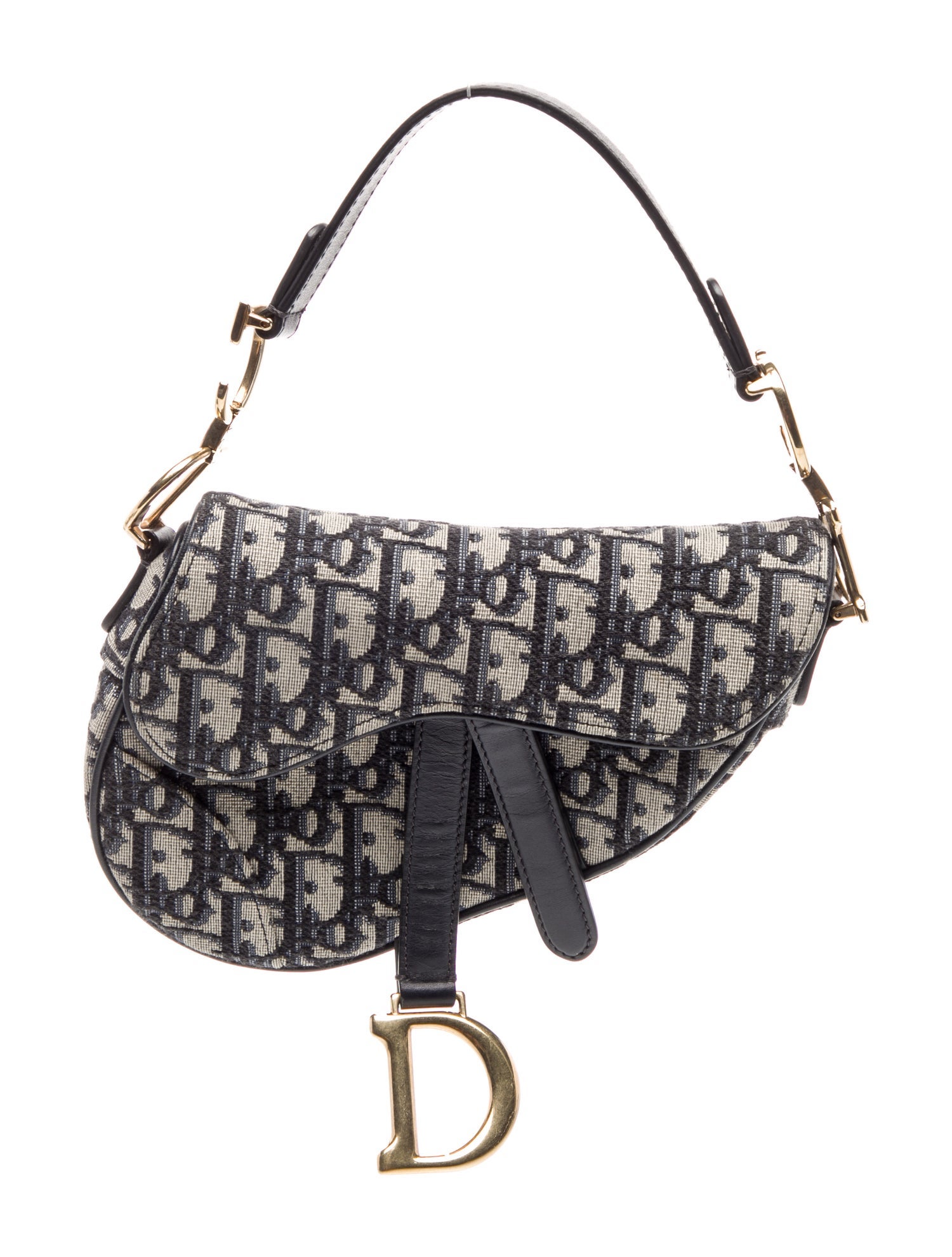 Christian Dior Oblique Jacquard Saddle Mini