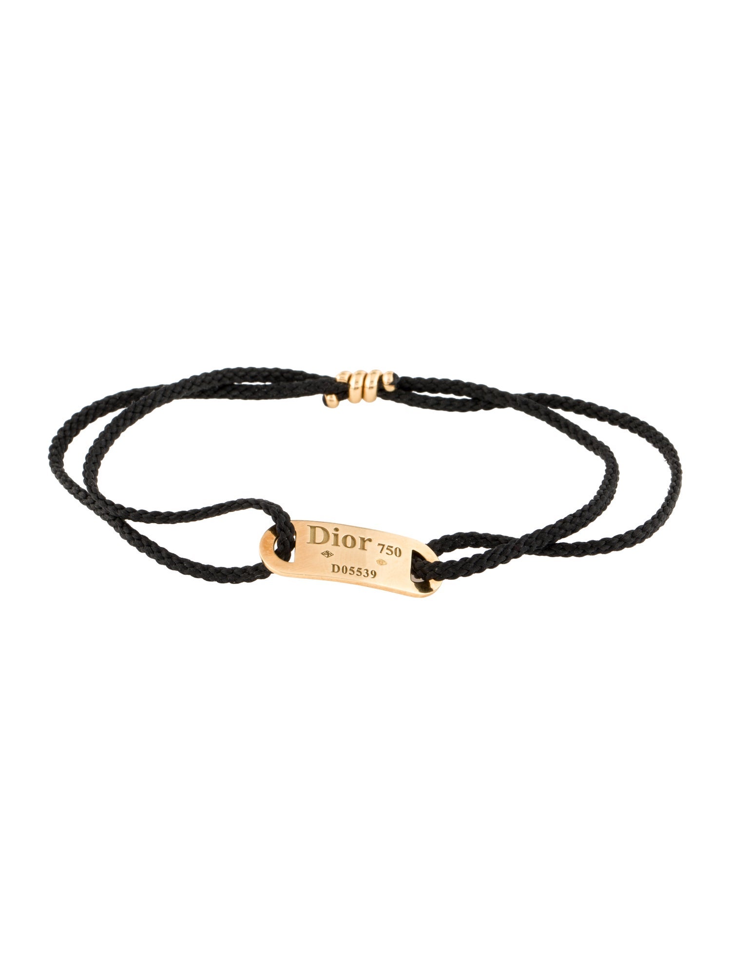 Christian Dior 18K Gourmette ID Adjustable Bracelet