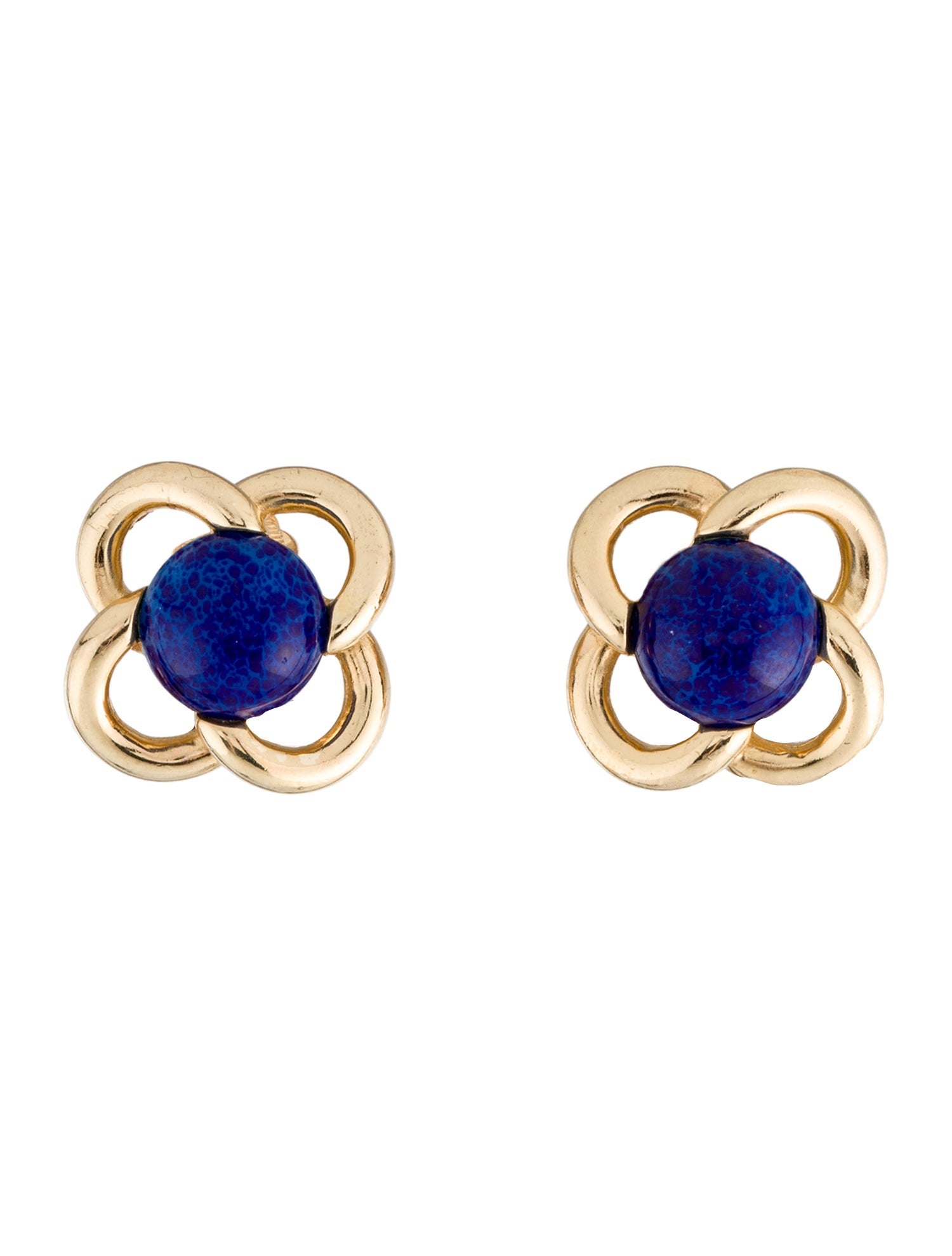 Christian Dior Resin Vintage Clip-On Earrings
