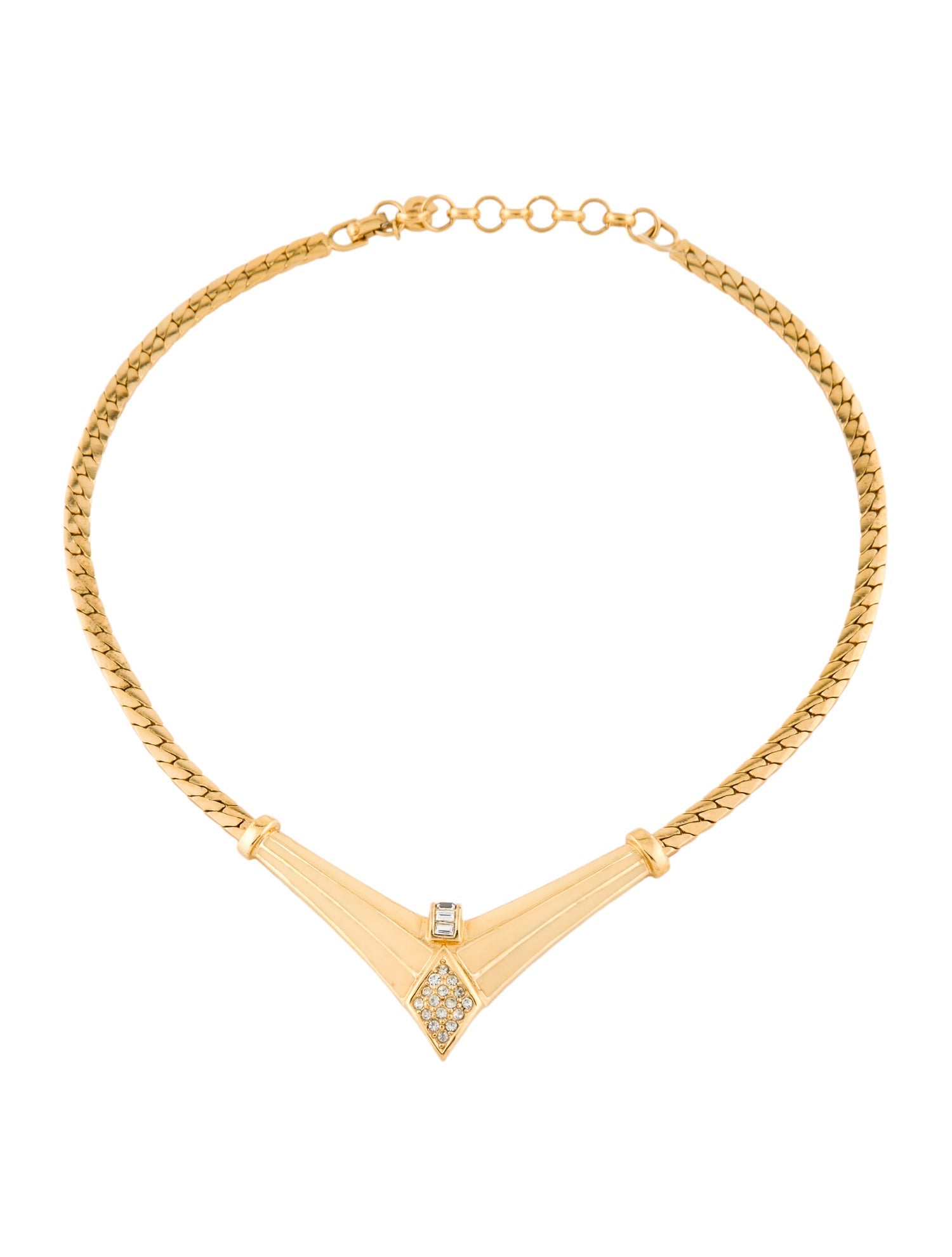 Baccarat 18K Crystal Hortensia Ten Flower Necklace - Collar