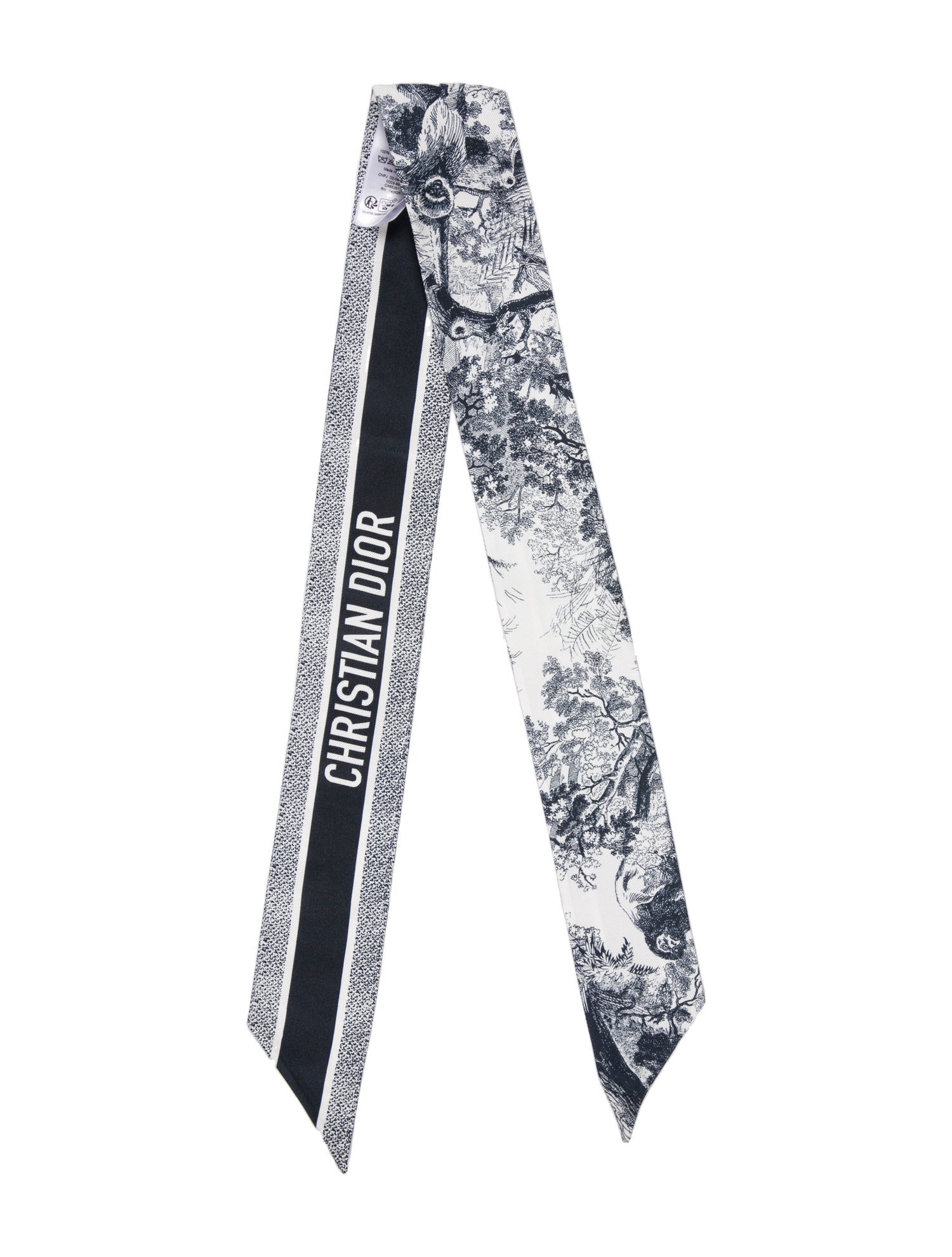 Christian Dior Silk Floral Print Bandeau