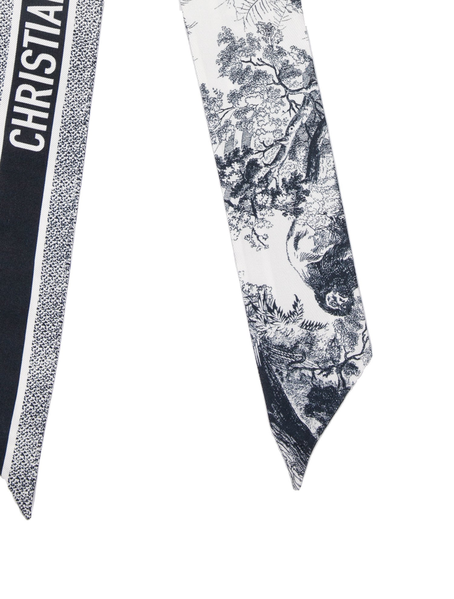 Christian Dior Silk Floral Print Bandeau