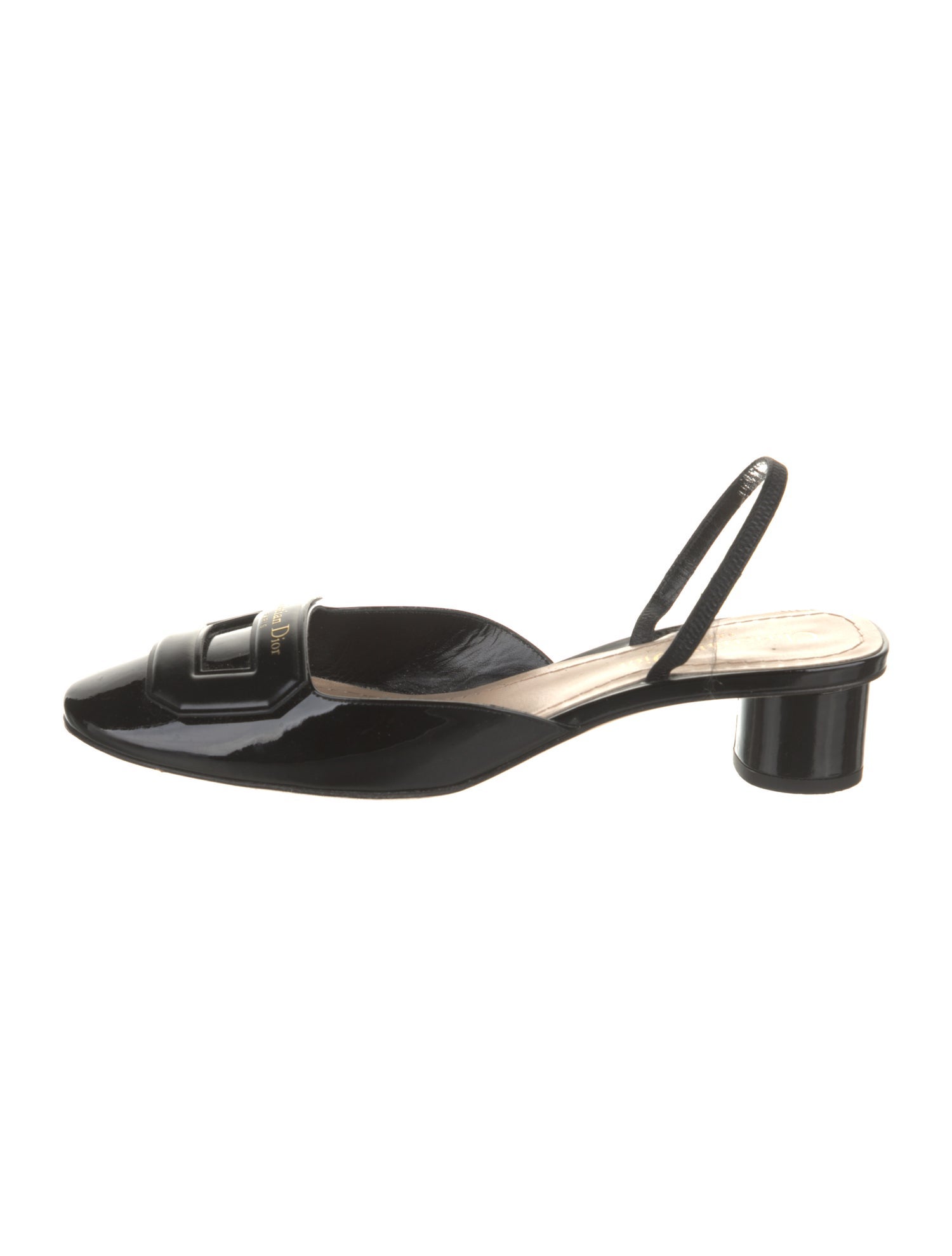 Christian Dior Patent Leather Slingback Flats