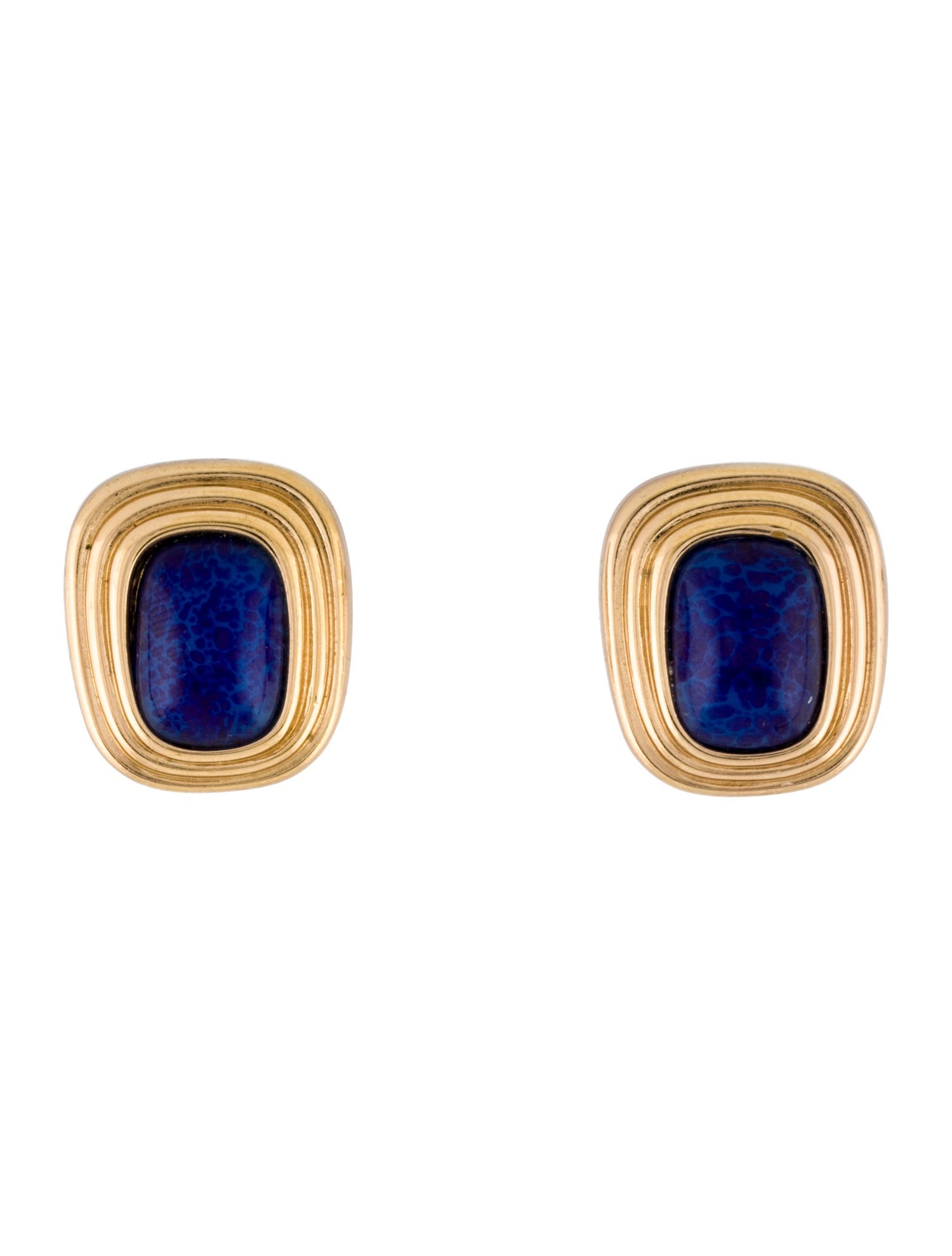 Christian Dior Vintage Resin Clip-On Earrings