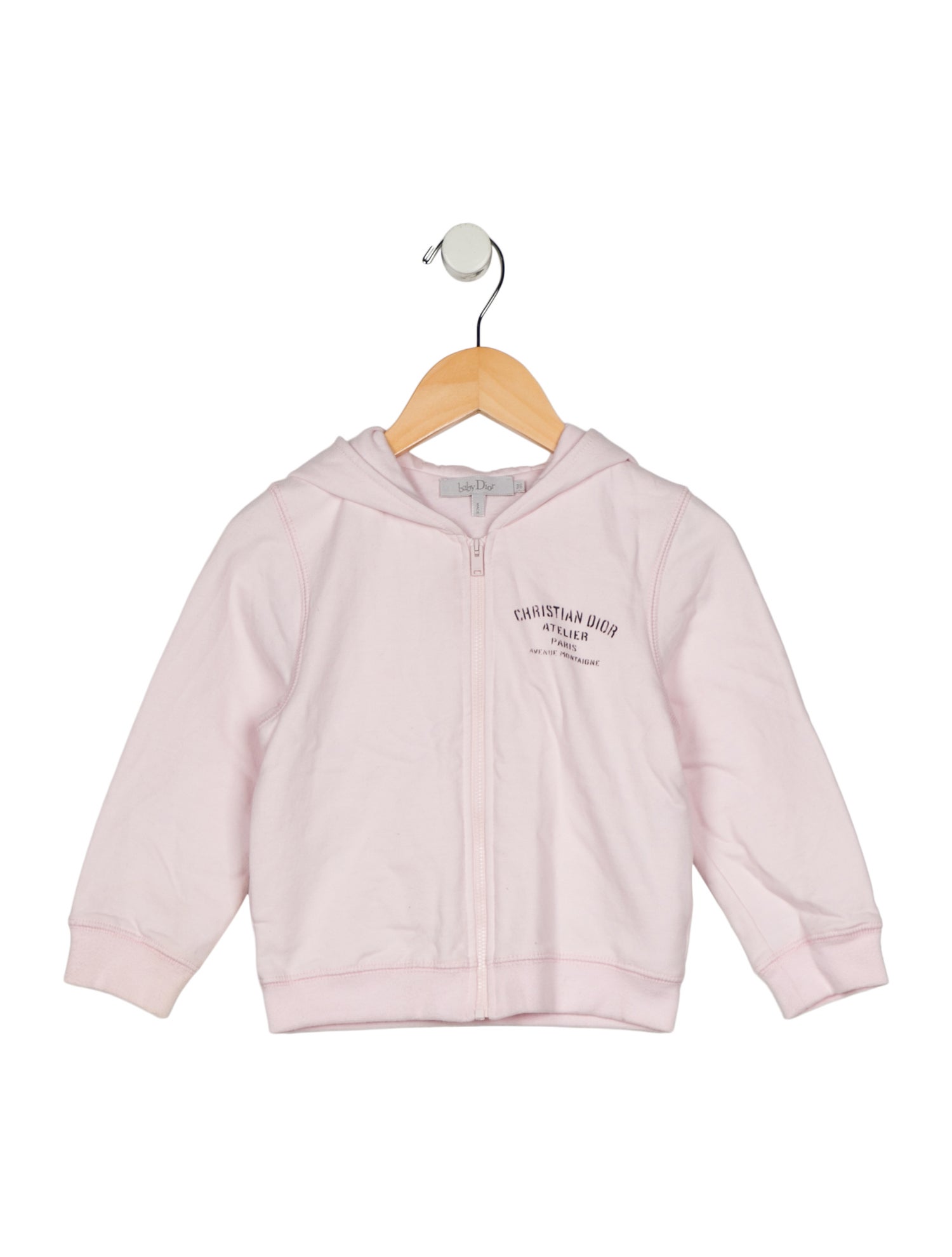Baby Dior Toddler Girls' Graphic Zip-Up Hoodie