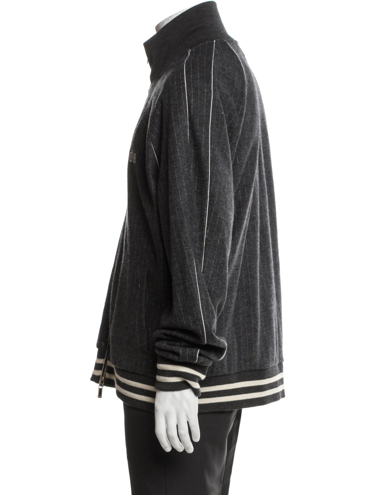 DIOR MEN Oblique Jacquard Linen Bomber Jacket