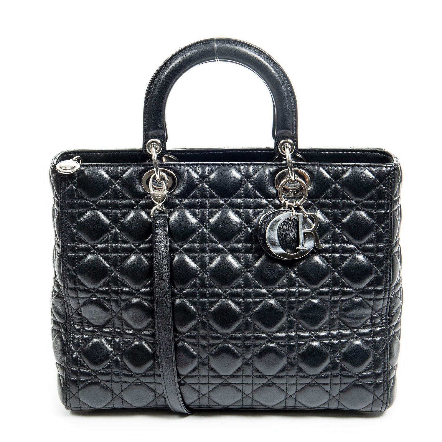 Christian Dior Leather Large Lady Dior Zip w/ Tags