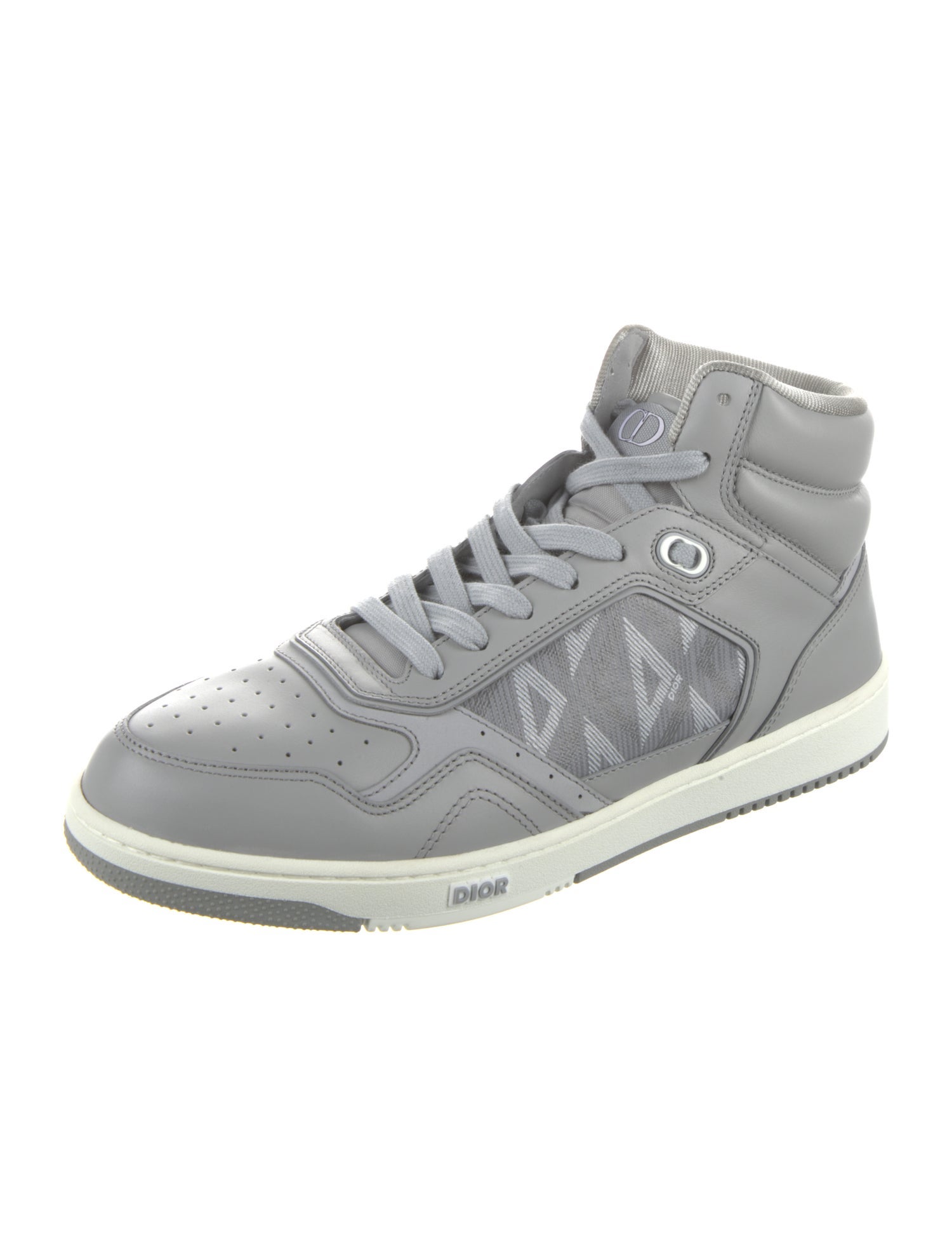 Christian Dior Oblique Jacquard Leather Sneakers