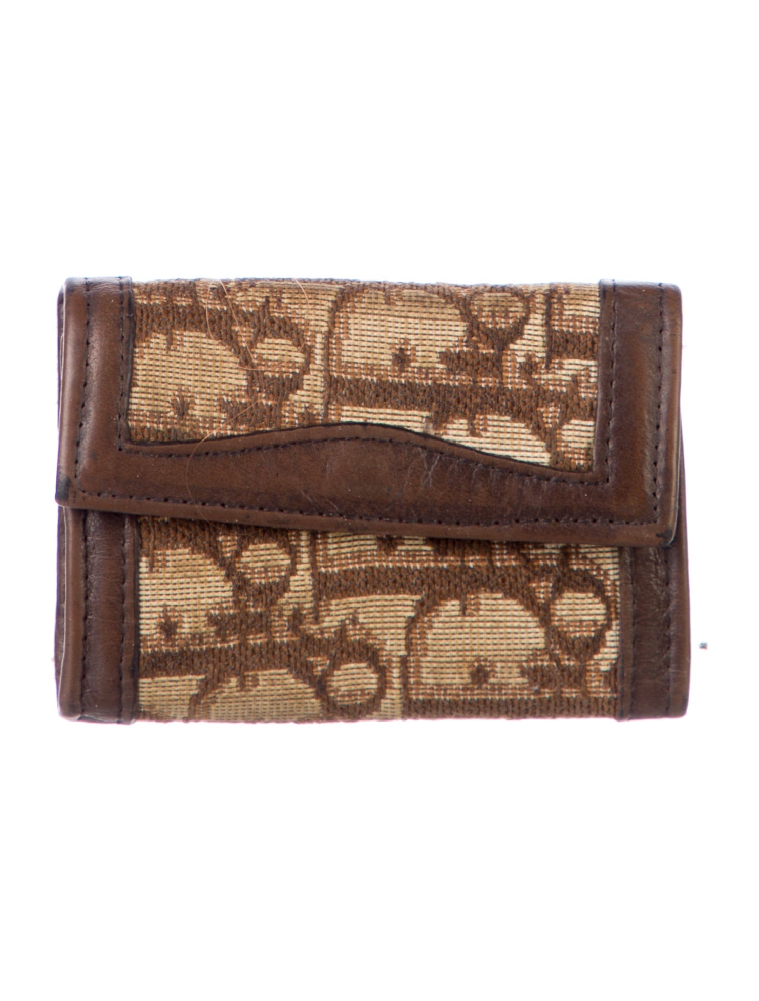 Christian Dior Key Holder Diorissimo Pattern Coin Pouch