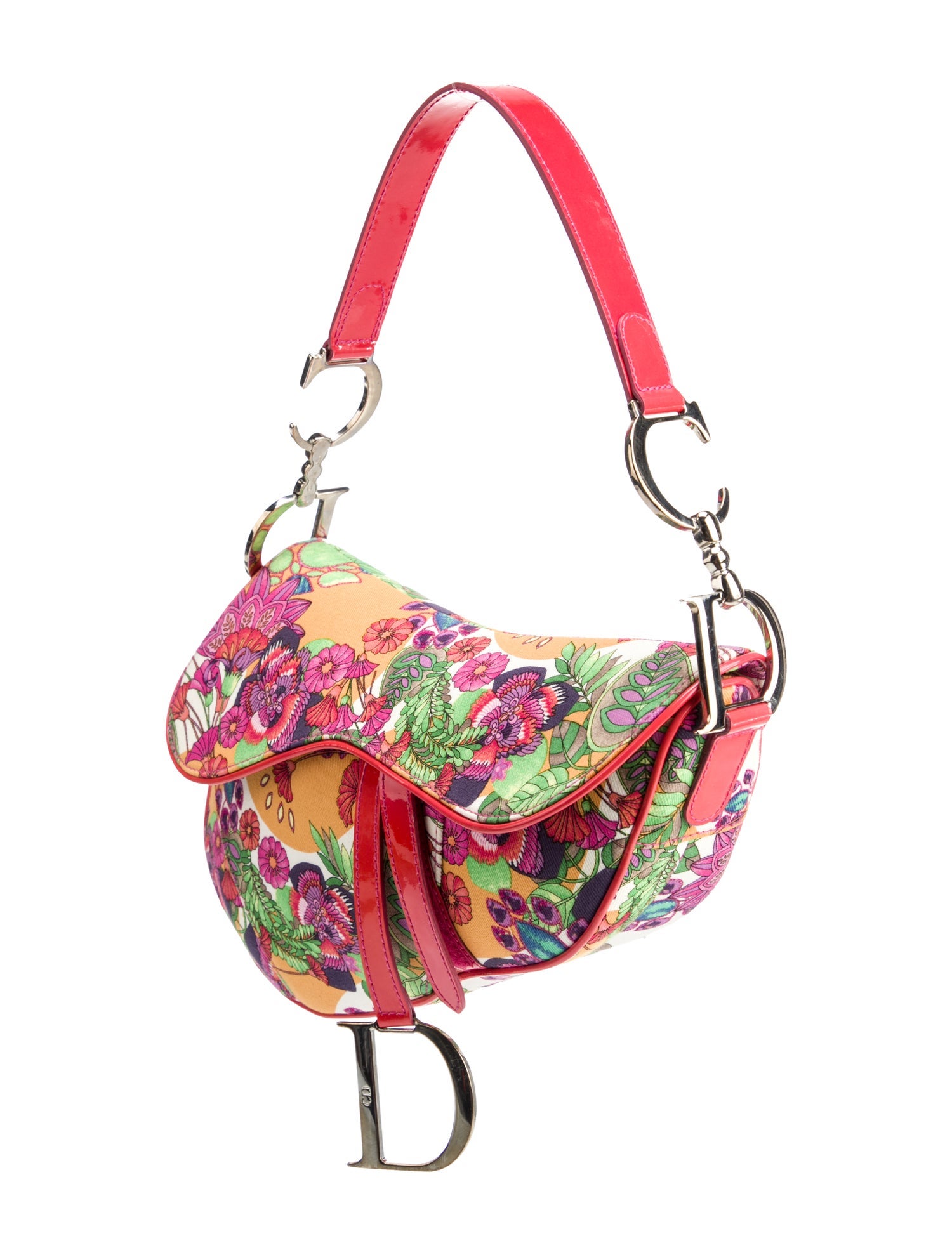 Christian Dior Canvas Saddle Vintage - Pink Shoulder Bags