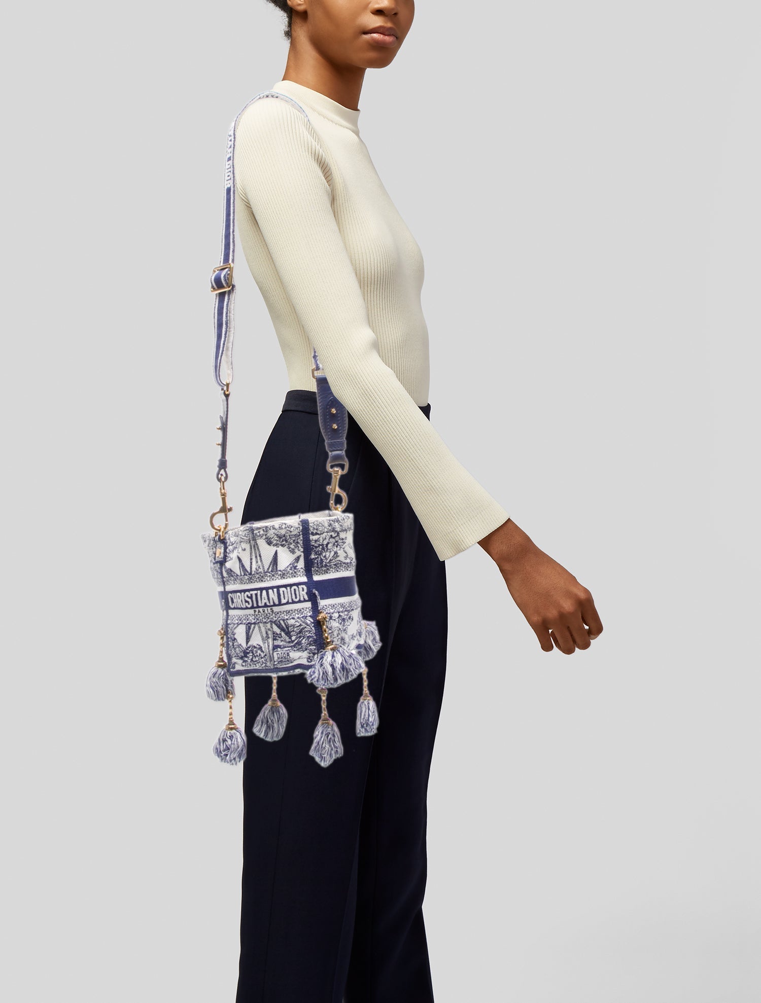 Christian Dior Canvas Crossbody Bag