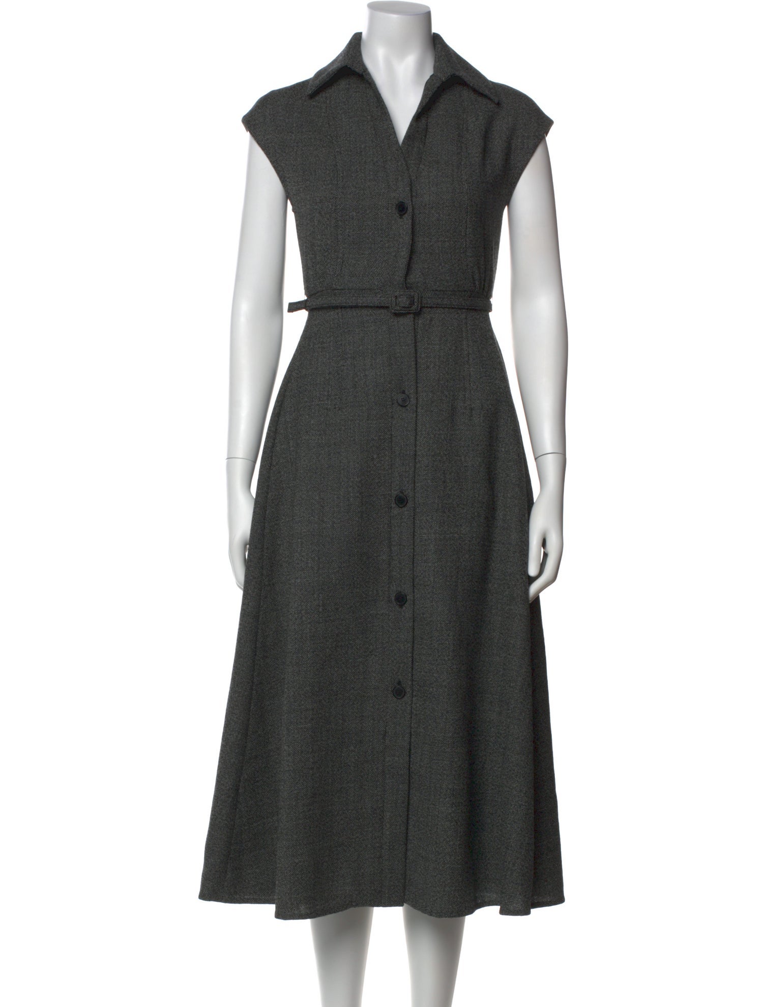 Christian Dior Virgin Wool Midi Length Dress