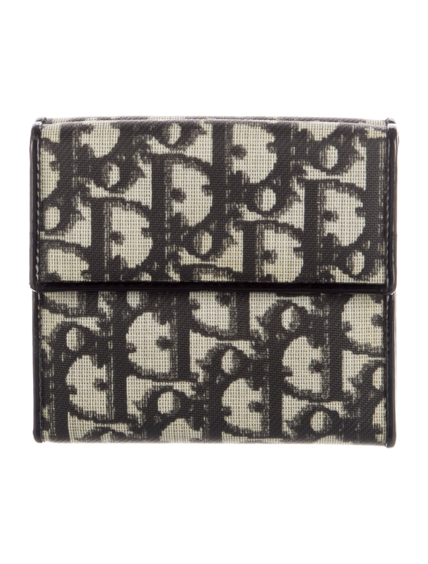 Christian Dior Diorissimo Pattern Compact Wallet
