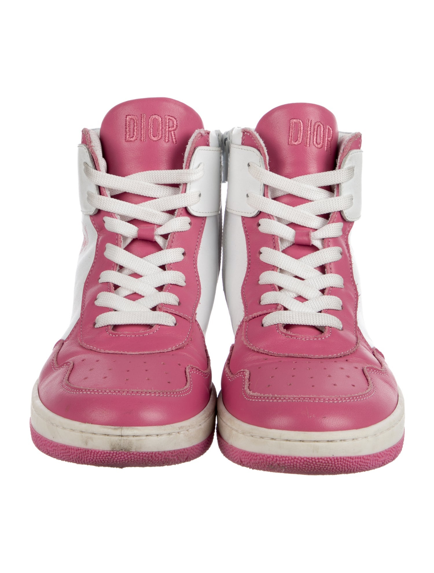 Christian Dior Kids' Leather High Top Sneakers