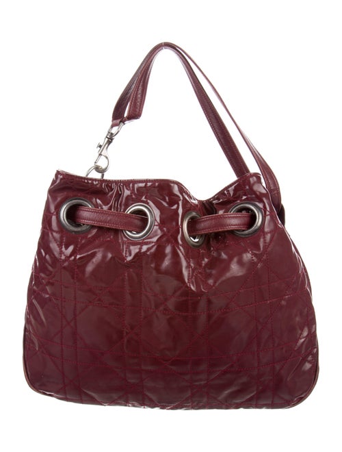 Christian Dior Quilted Cannage Drawstring Bag