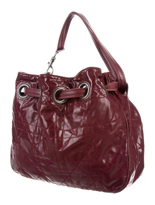 Christian Dior Quilted Cannage Drawstring Bag