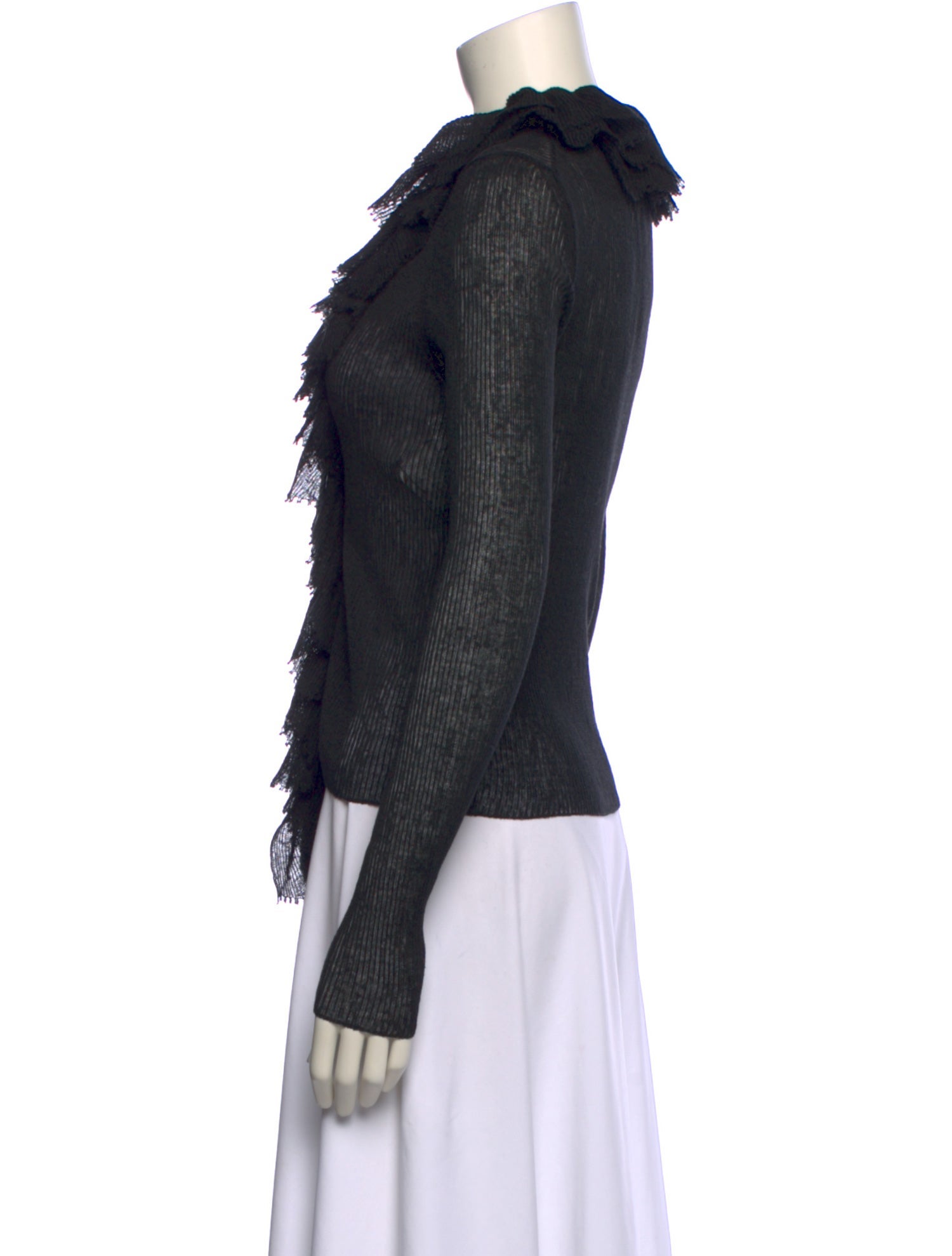 Christian Dior Linen V-Neck Crop Top w/ Tags