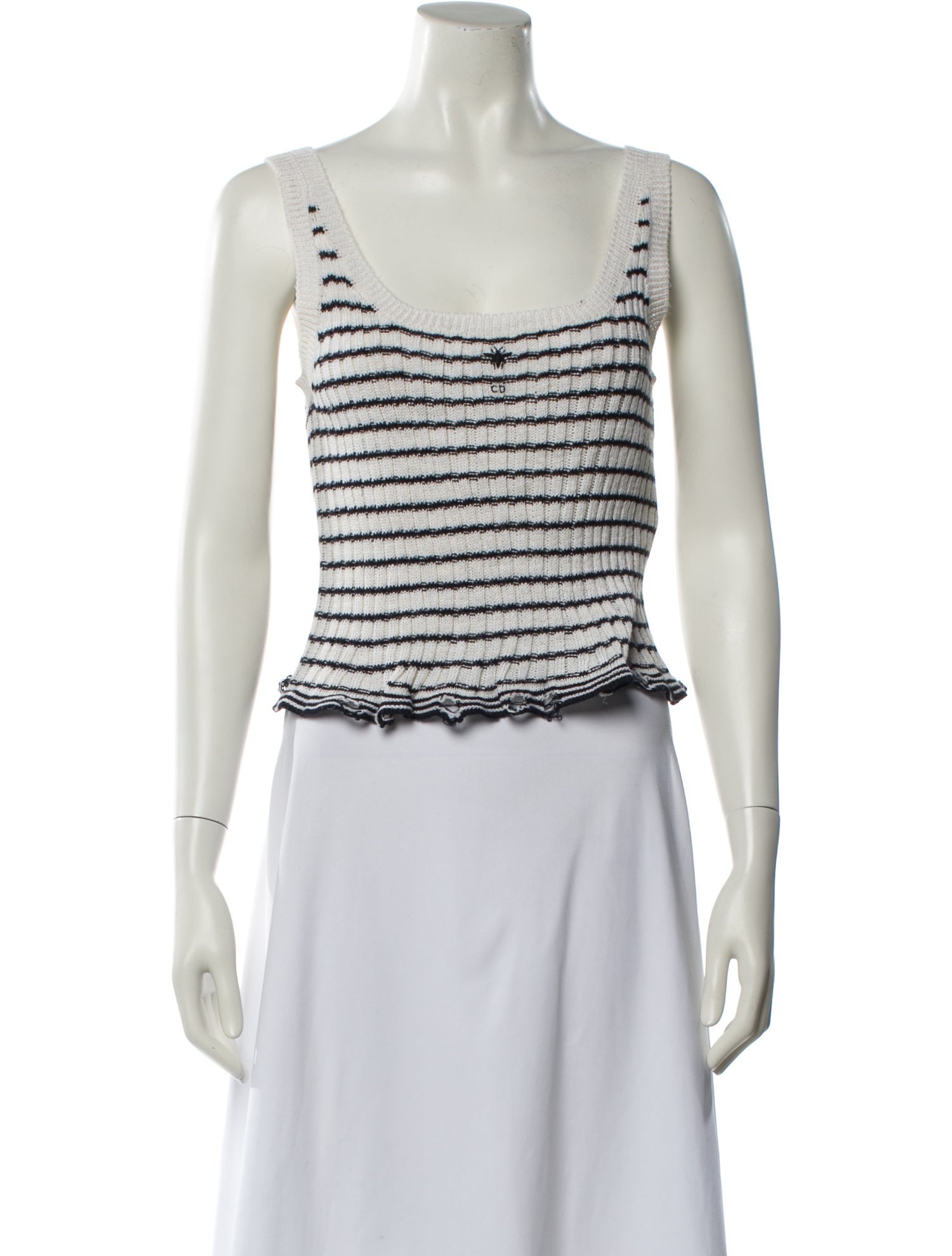 Christian Dior Linen Striped Sweater