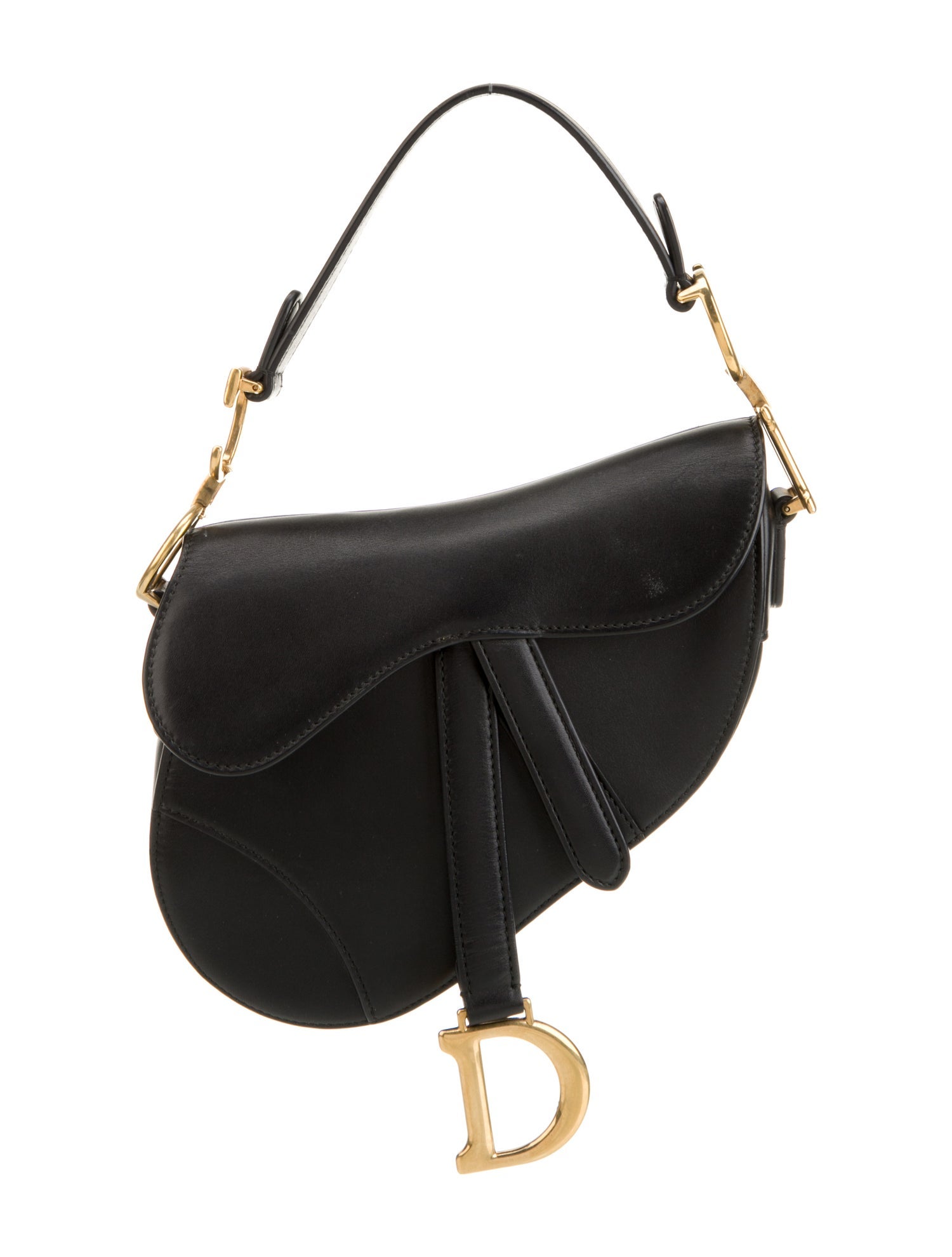 Christian Dior Leather Saddle Micro