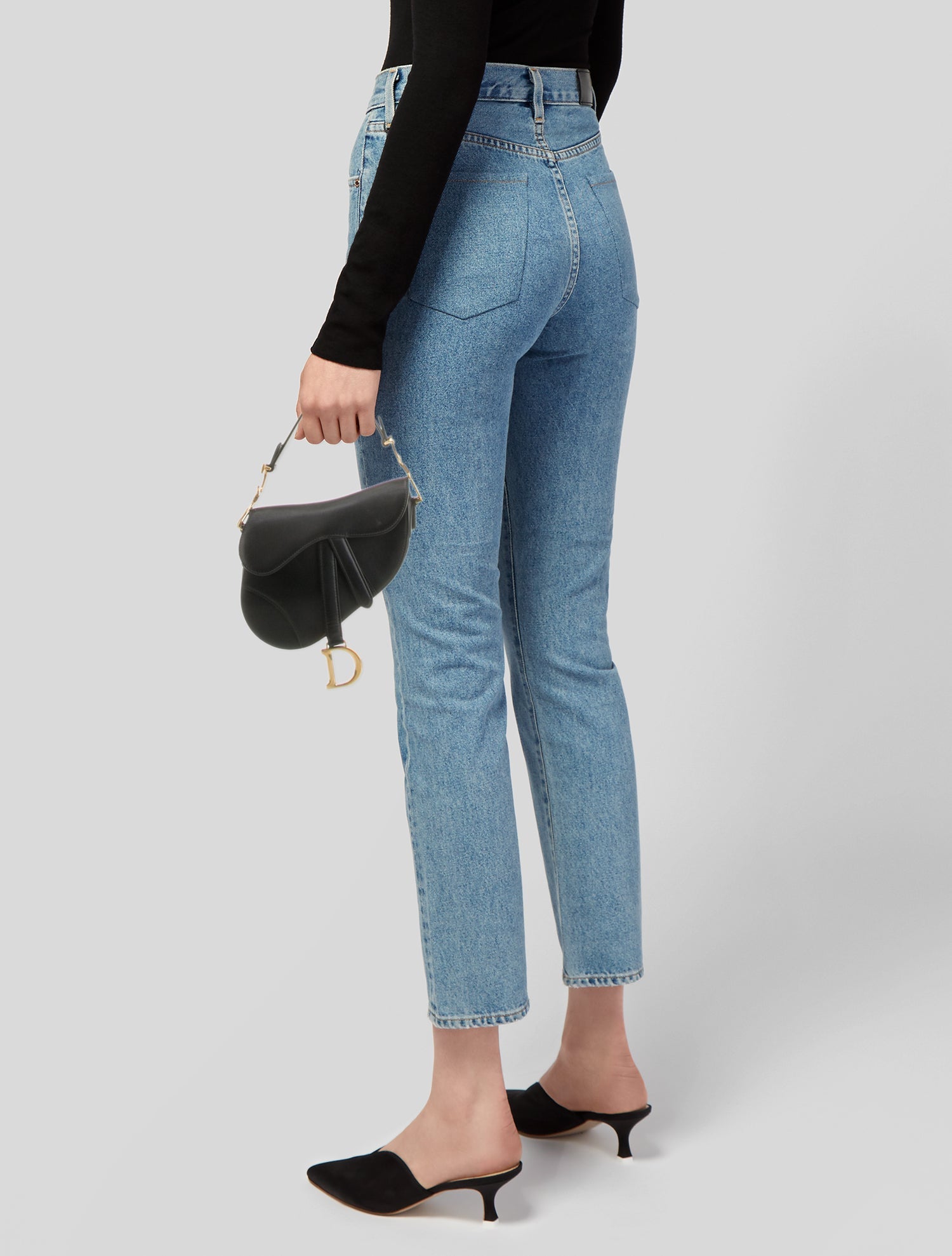 Christian Dior Leather Saddle Micro