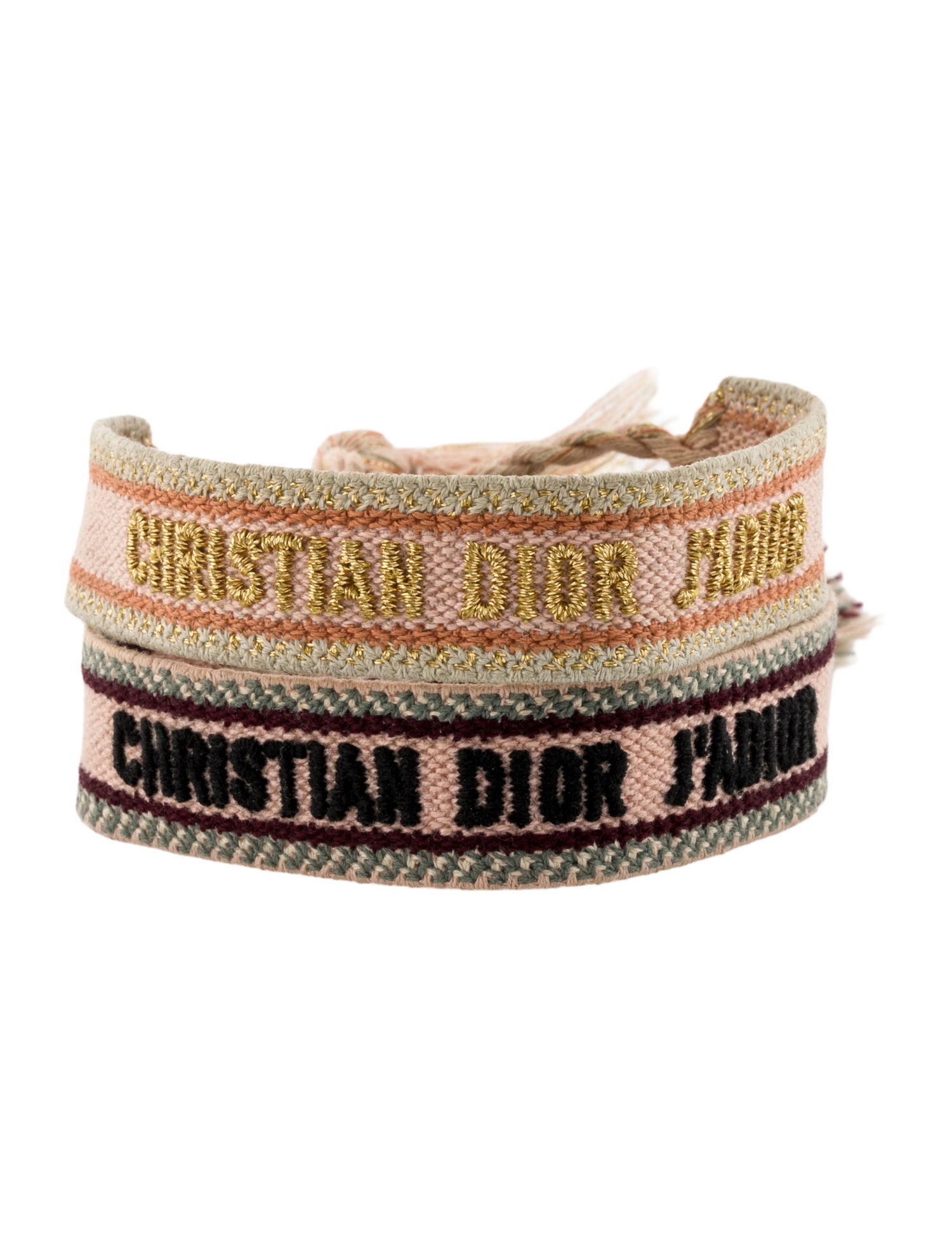 Christian Dior Cotton Thread Woven J'Adior Friendship Bangle Bracelet