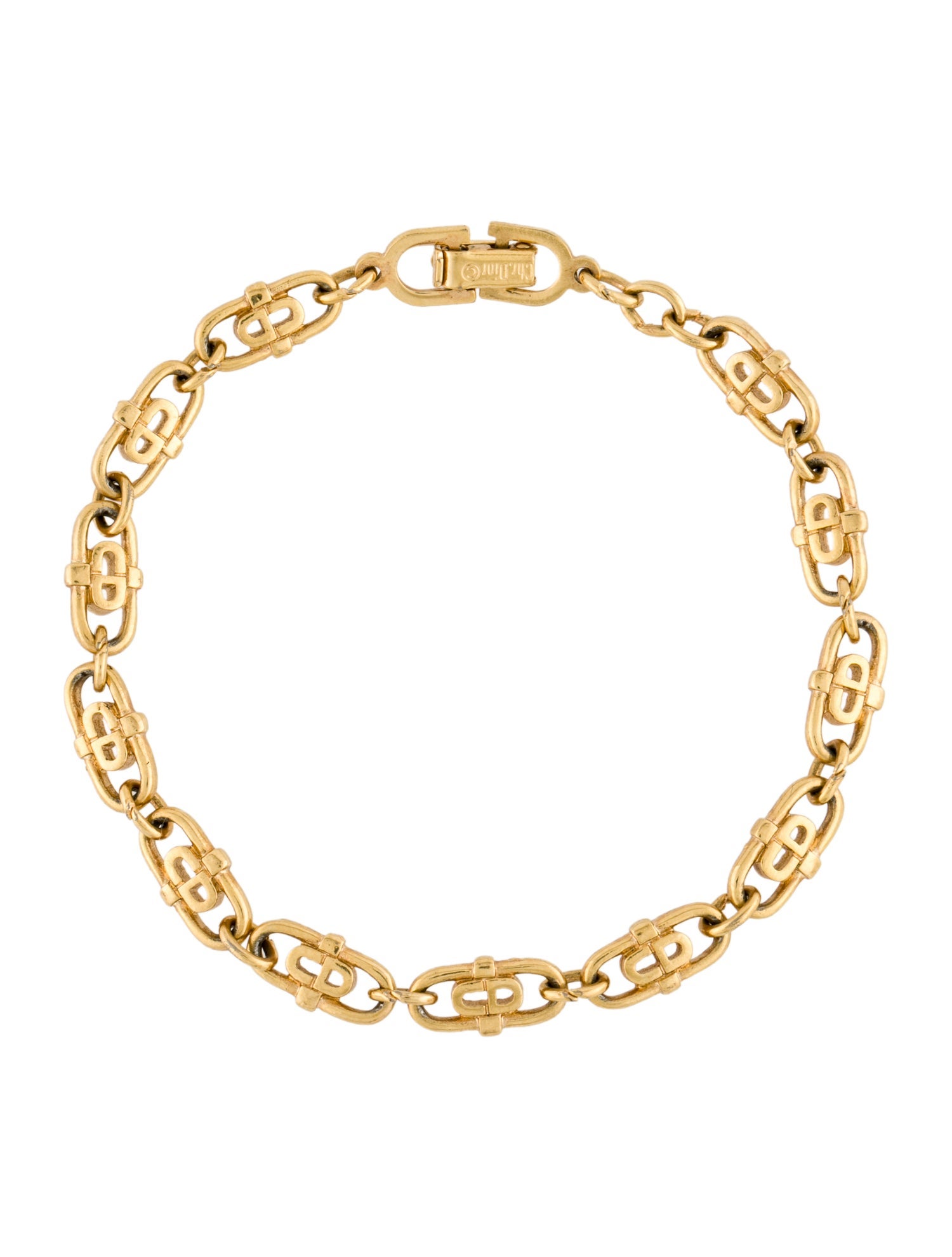 Christian Dior Vintage CD Link Bracelet