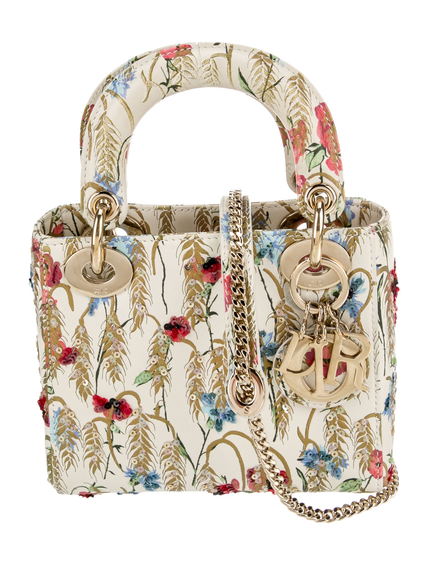 Christian Dior Leather Lady Dior Mini