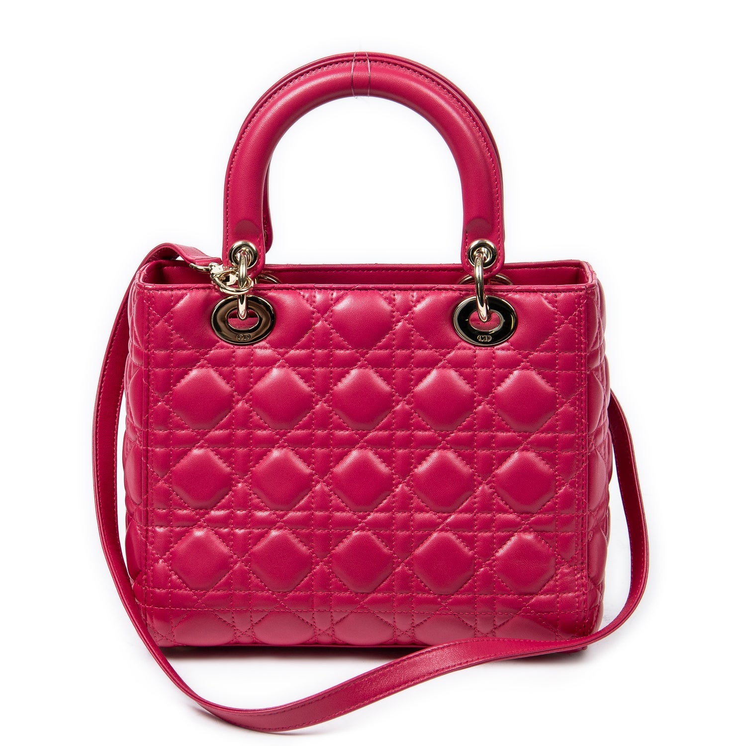 Christian Dior Leather Medium Lady Dior Zip w/ Tags