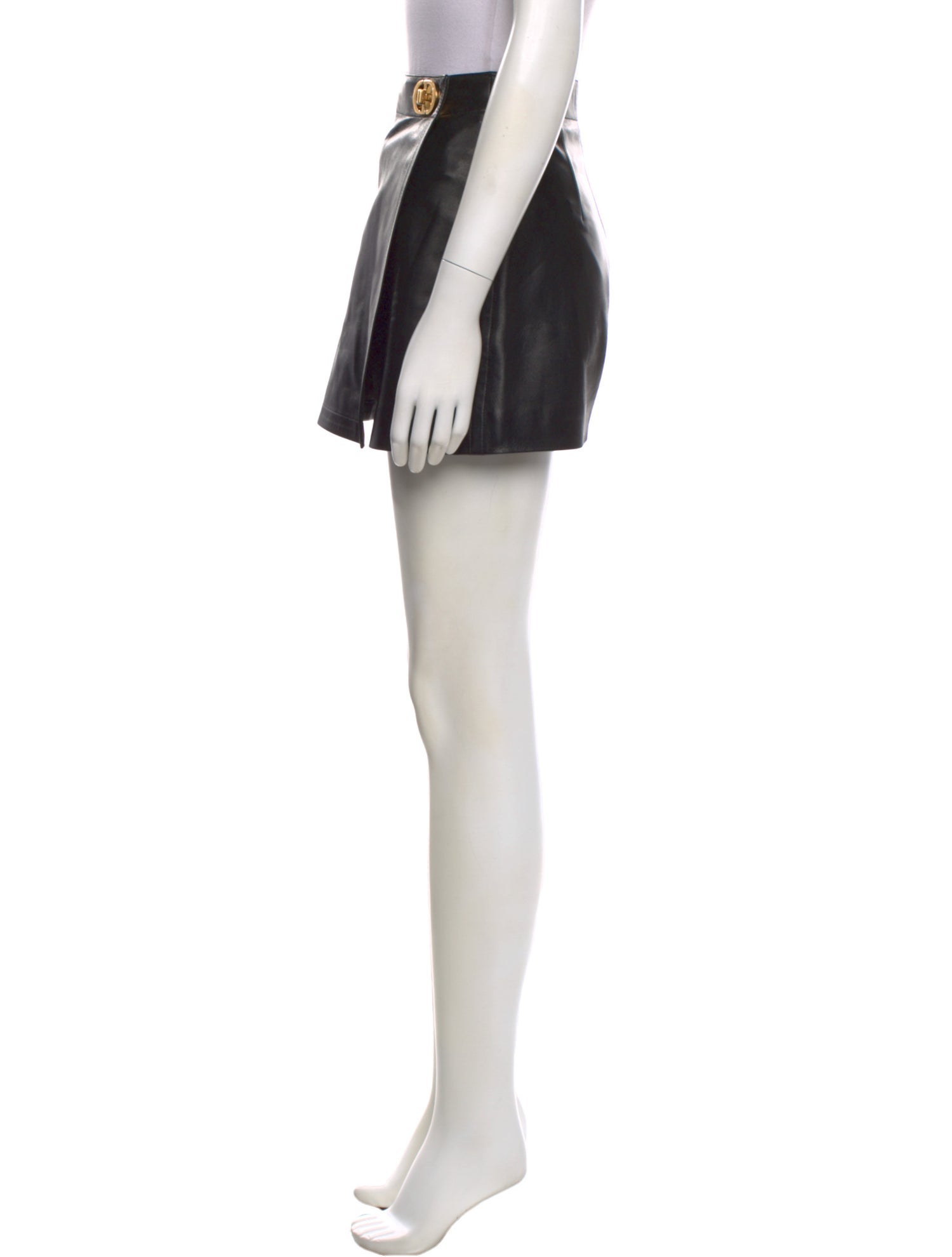 Christian Dior Leather Mini Shorts