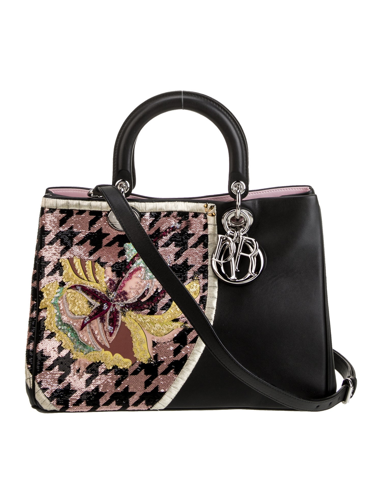 Christian Dior Leather Top Handle Bag