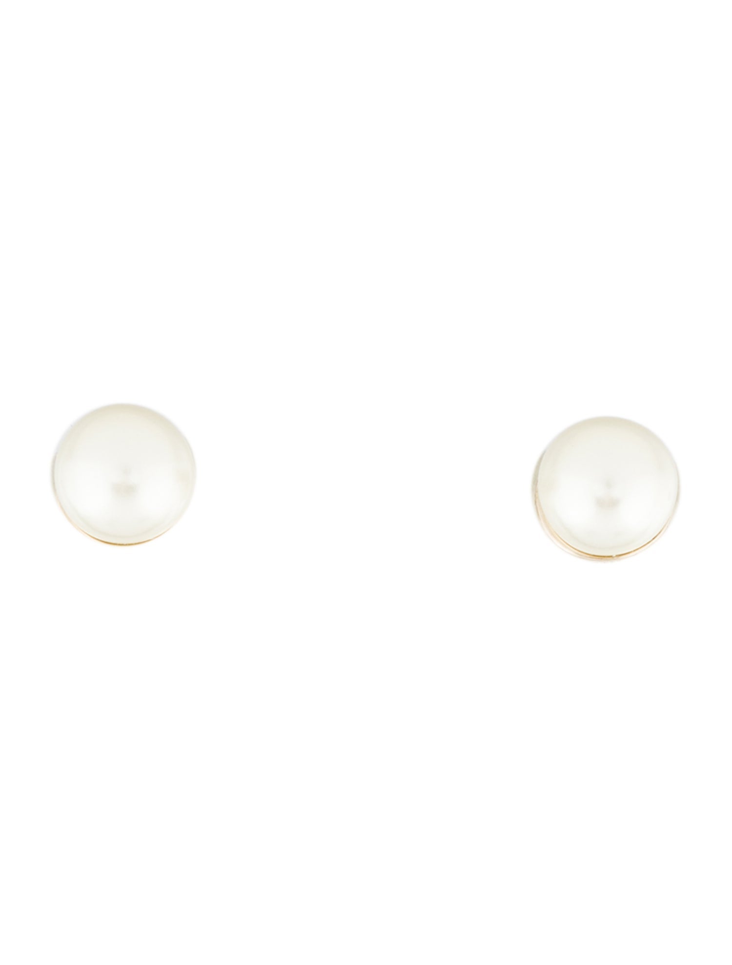 Christian Dior Faux Pearl Tribales Stud Earrings