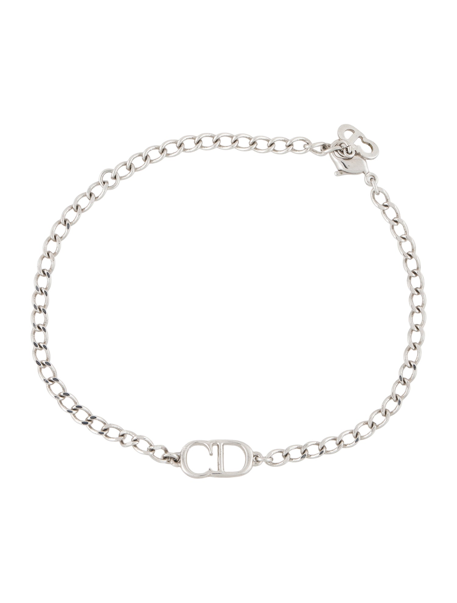 Christian Dior Vintage CD Logo Link Bracelet