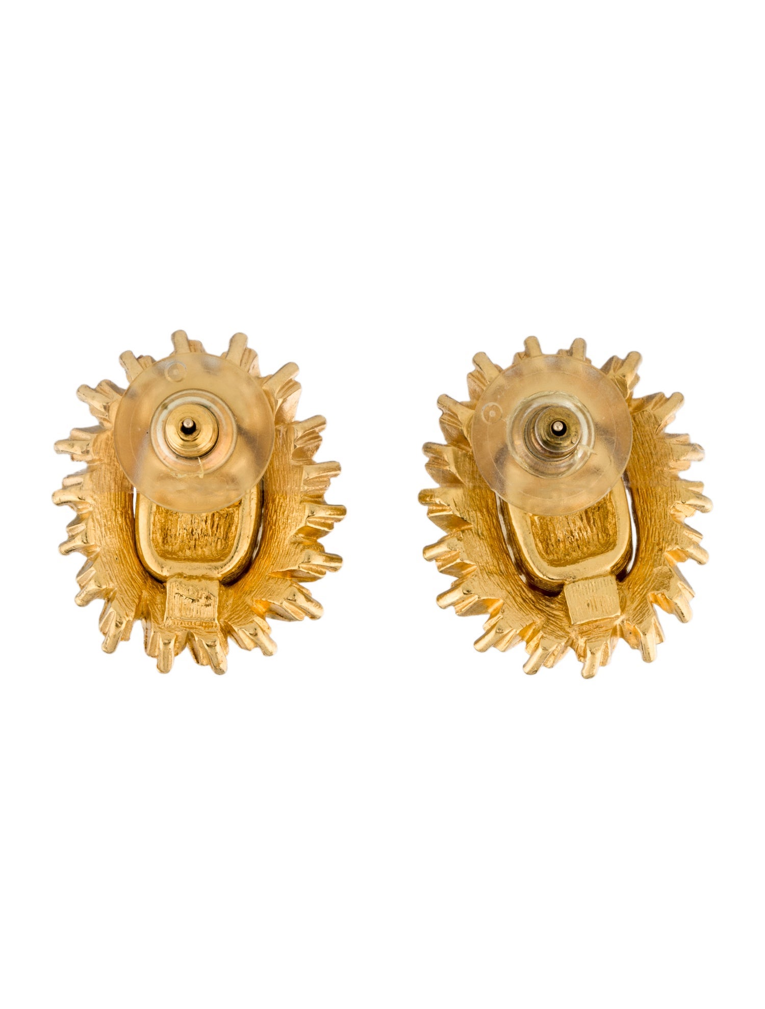 Christian Dior Crystal Vintage Stud Earrings