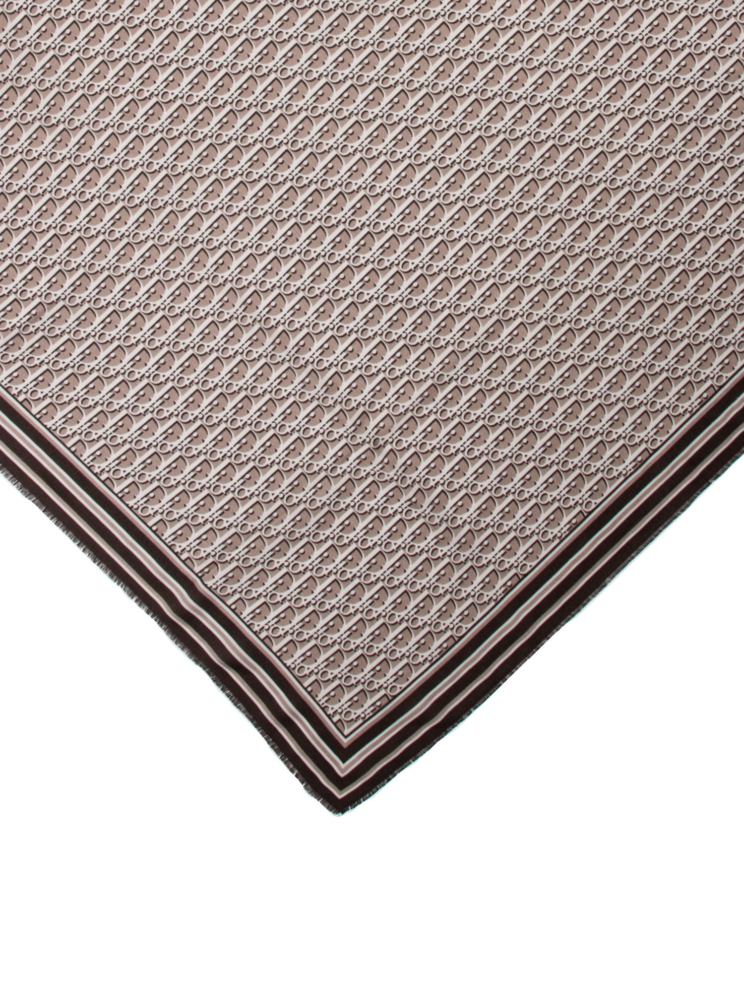 Christian Dior Wool Diorissimo Pattern Scarf