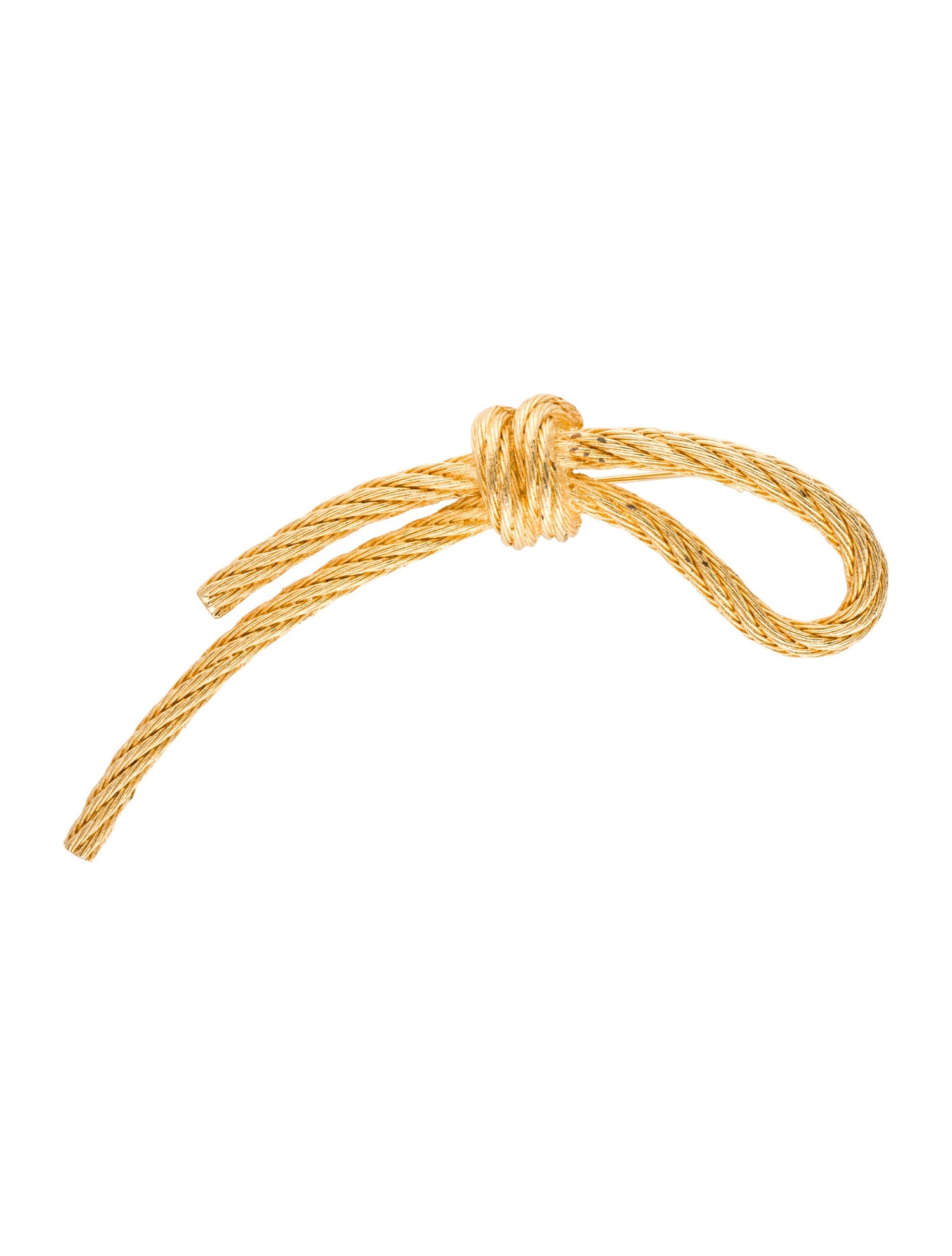 Christian Dior Vintage Knotted Rope Brooch