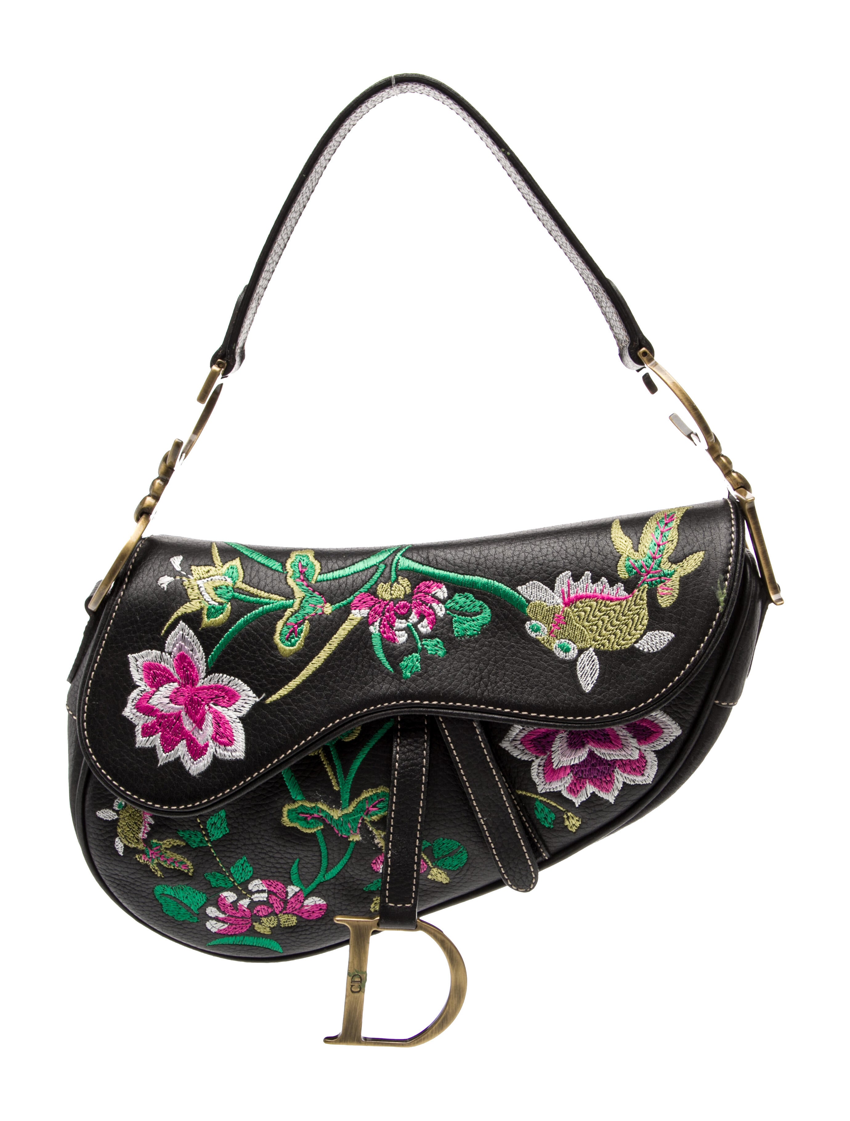 Christian Dior Leather Saddle