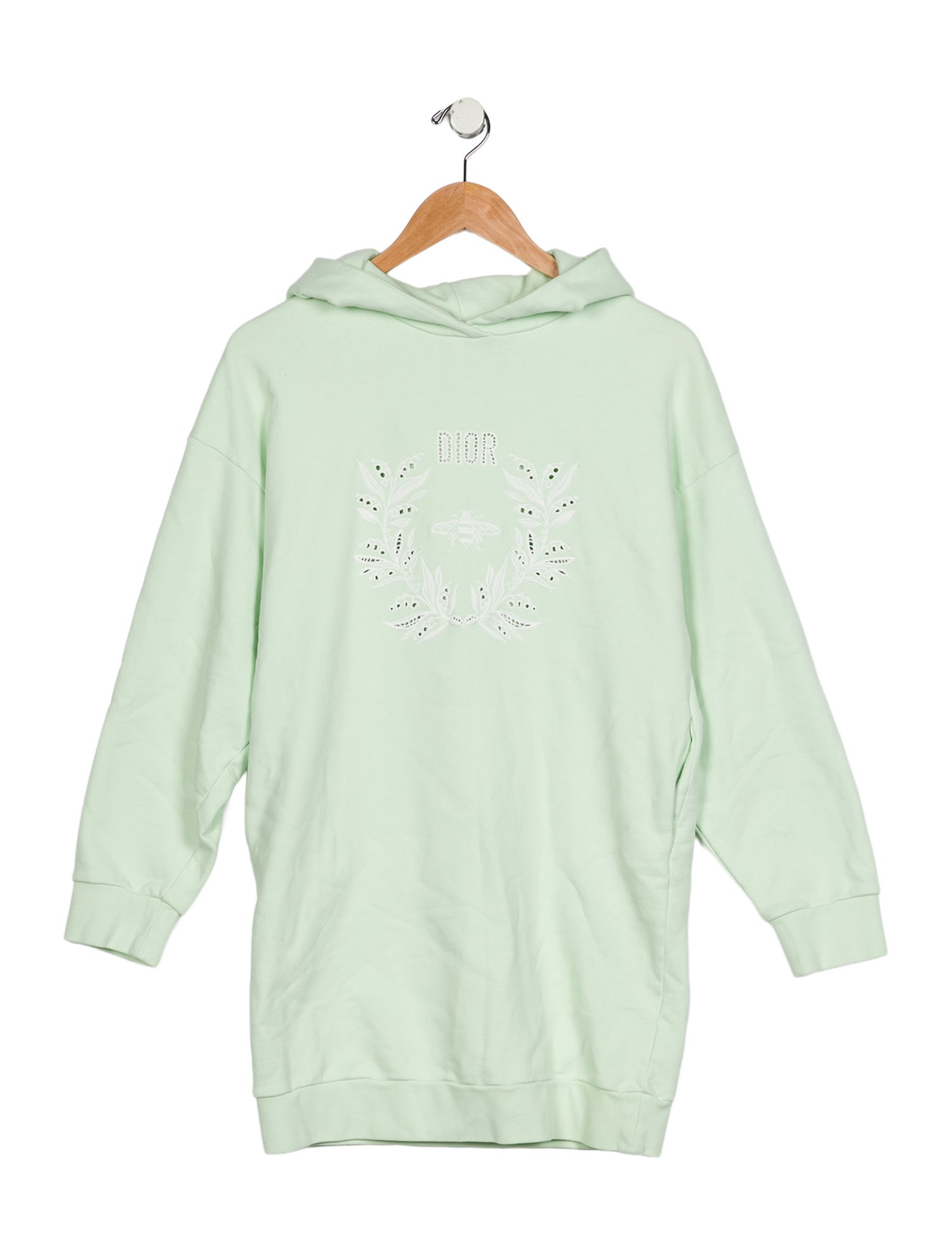 Christian Dior Girls' Embroidered Long Sleeve Hoodie