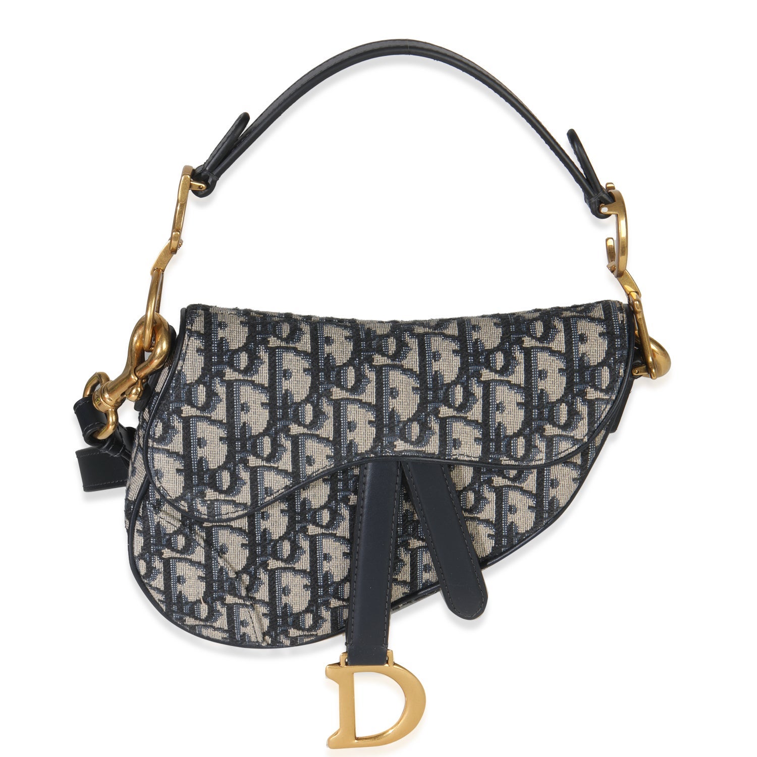 Christian Dior Oblique Jacquard Saddle Mini