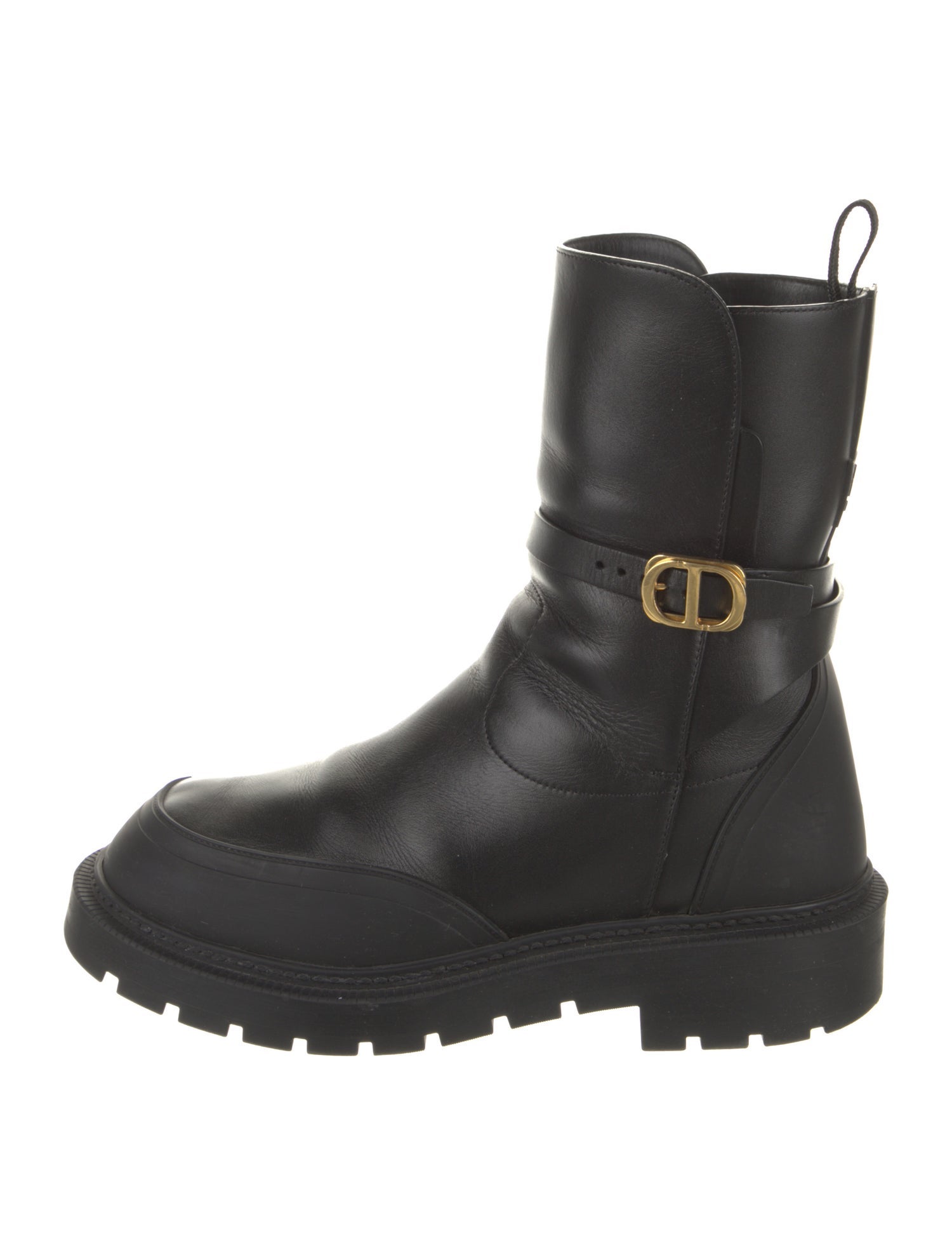 Christian Dior Leather Combat Boots