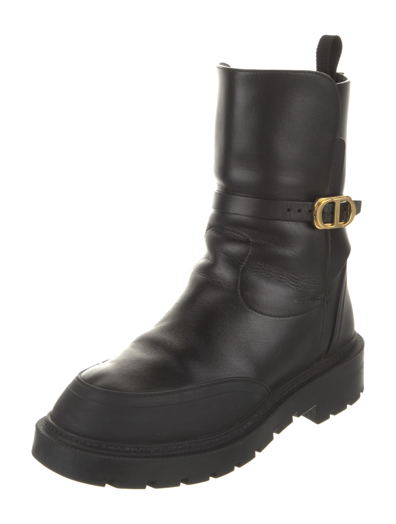 Christian Dior Leather Combat Boots