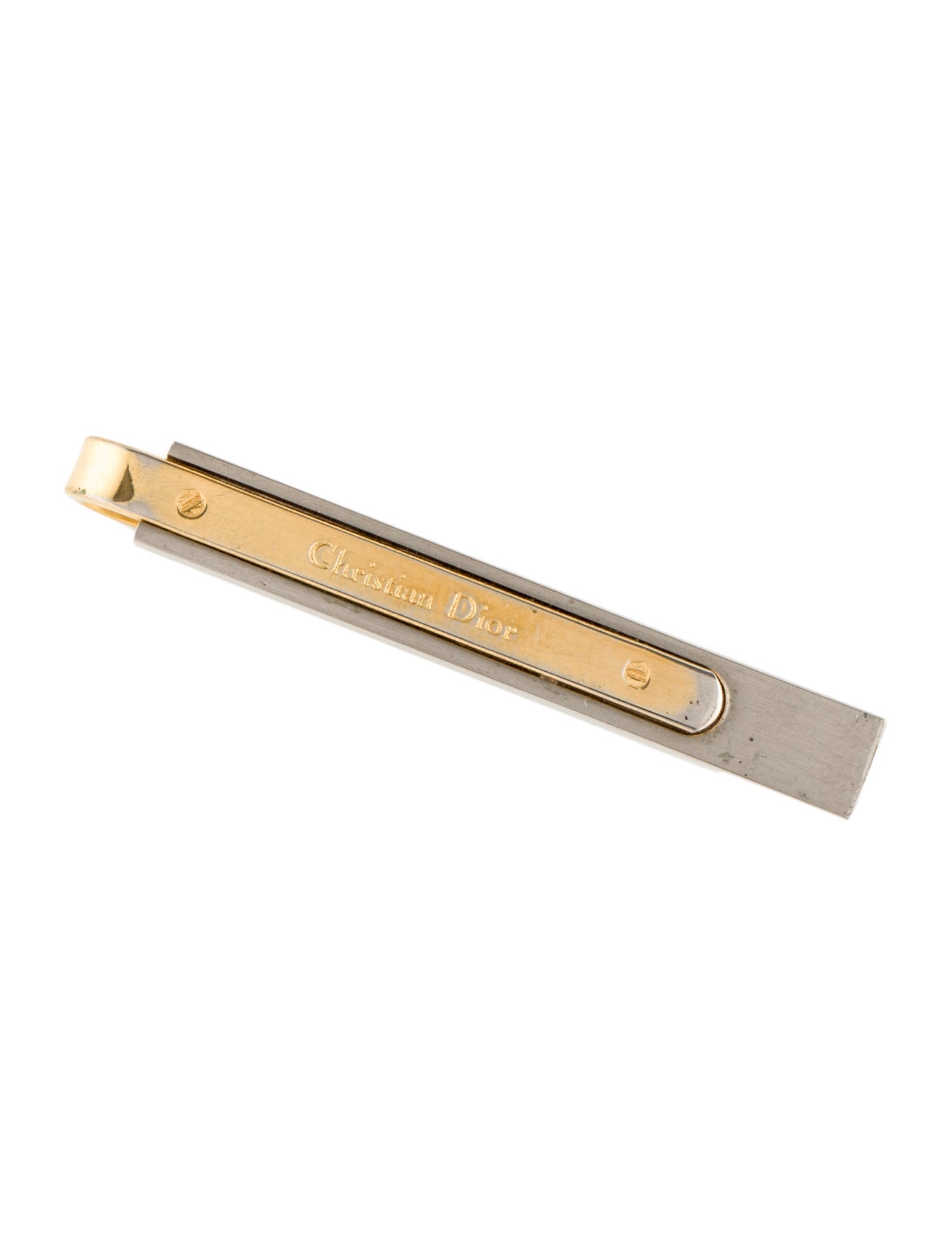Christian Dior Vintage Two-Tone Tie Clip