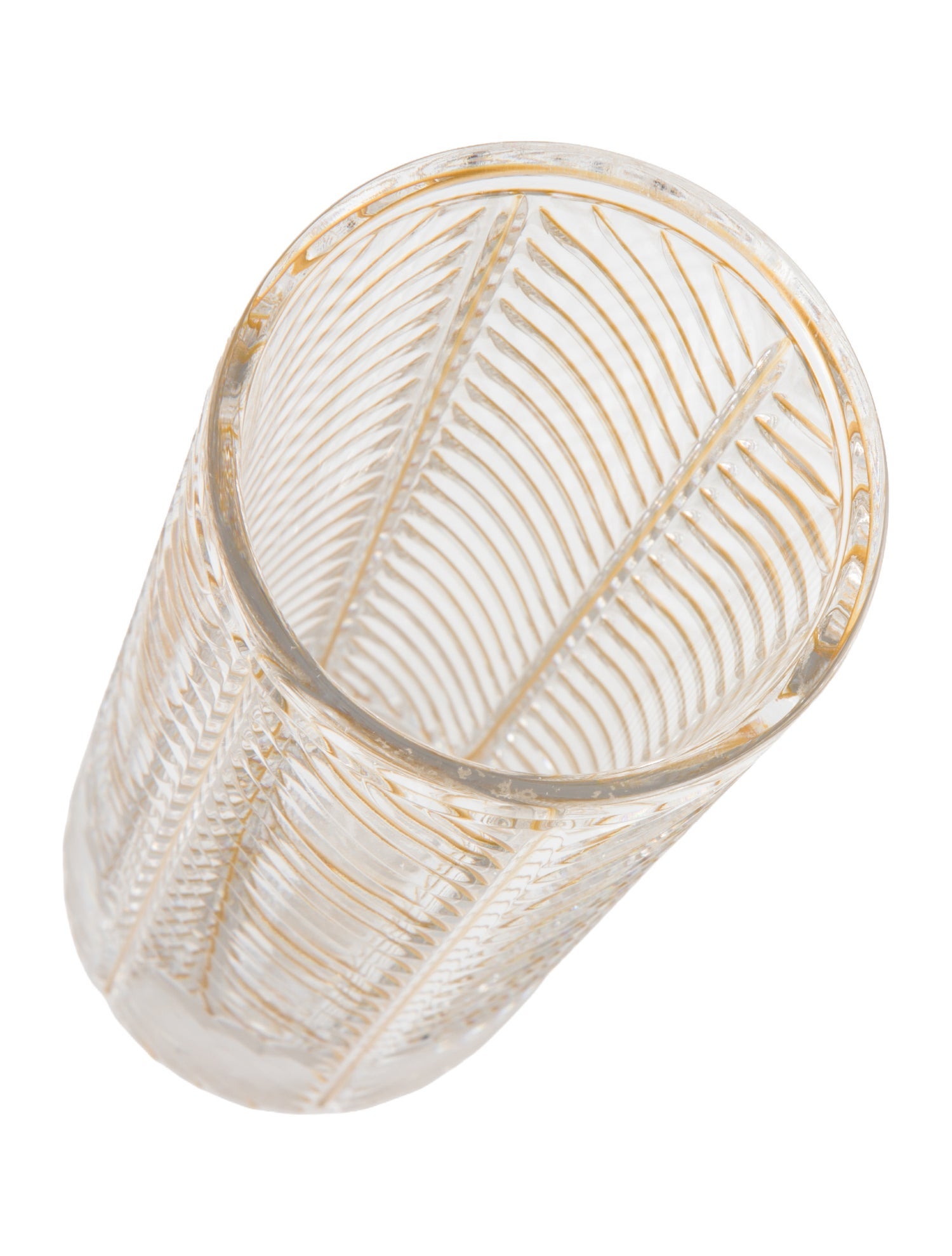 Christian Dior Chevron Crystal Vase
