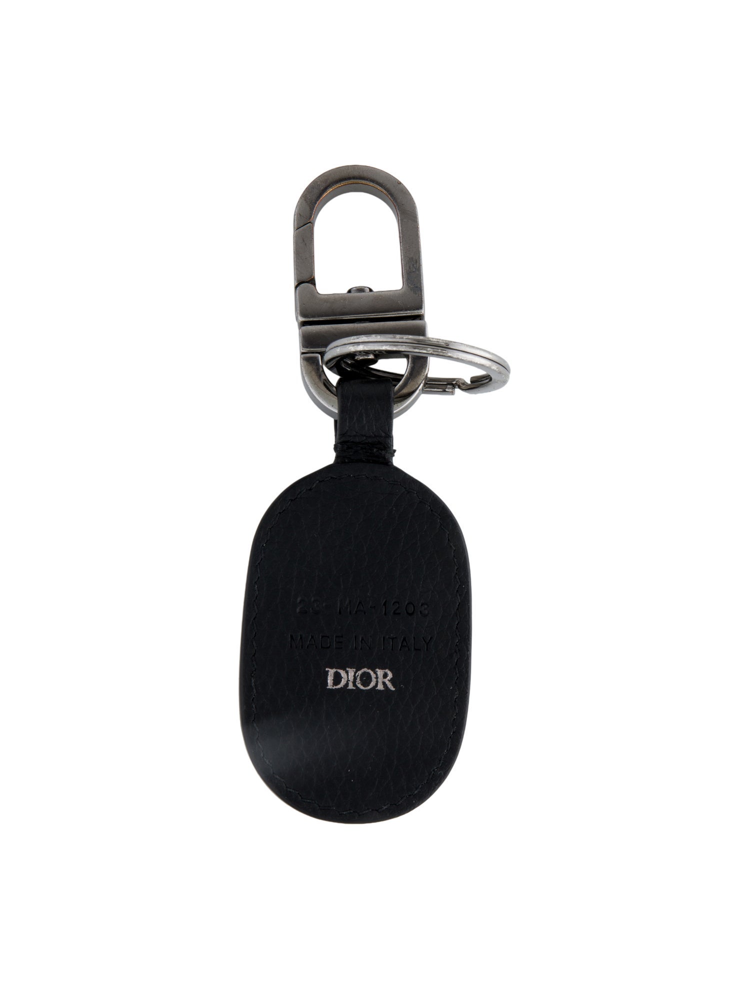 Christian Dior Silver Tone Keychain