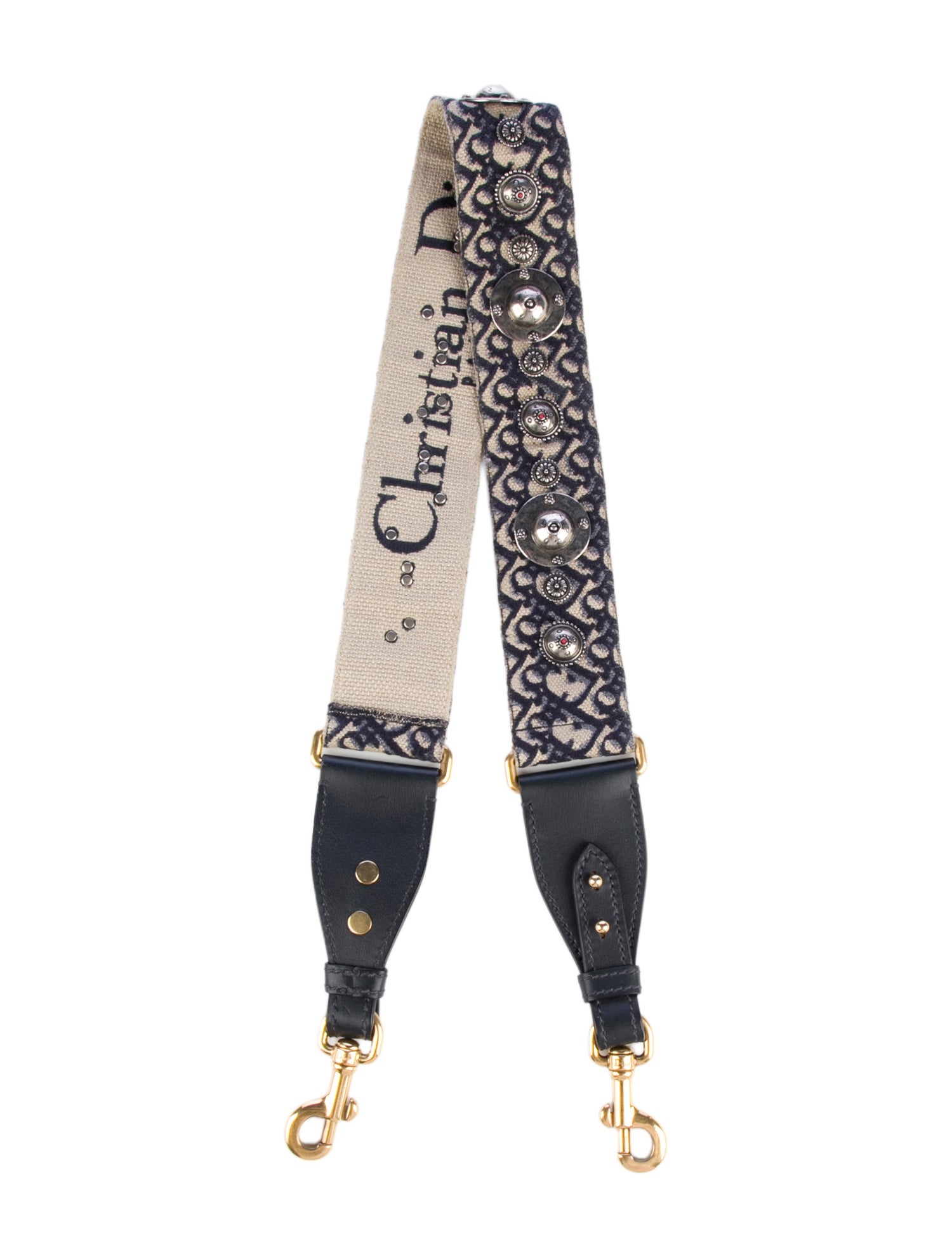 Christian Dior Studded Monogram Handbag Strap