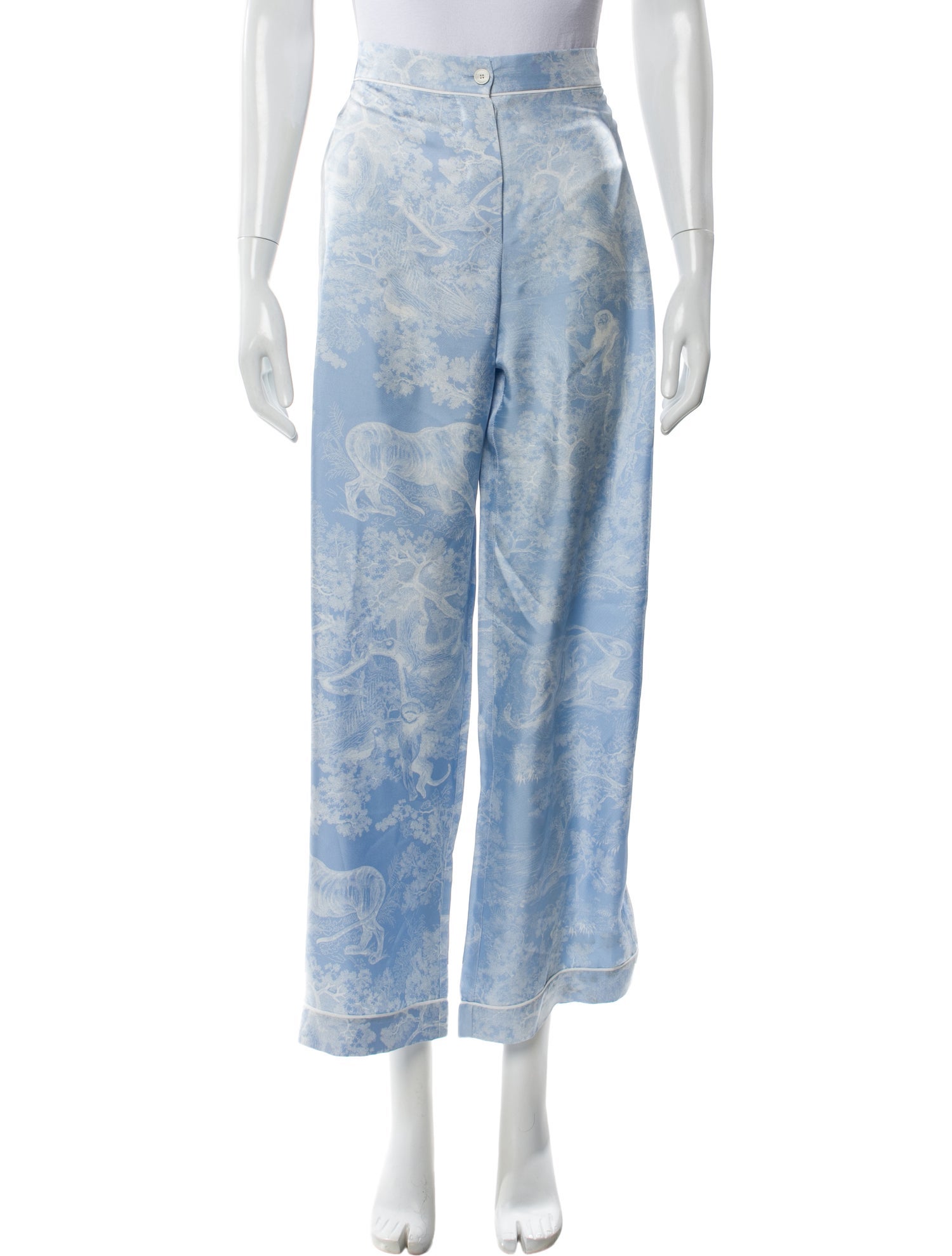 Christian Dior Silk Printed Pajamas