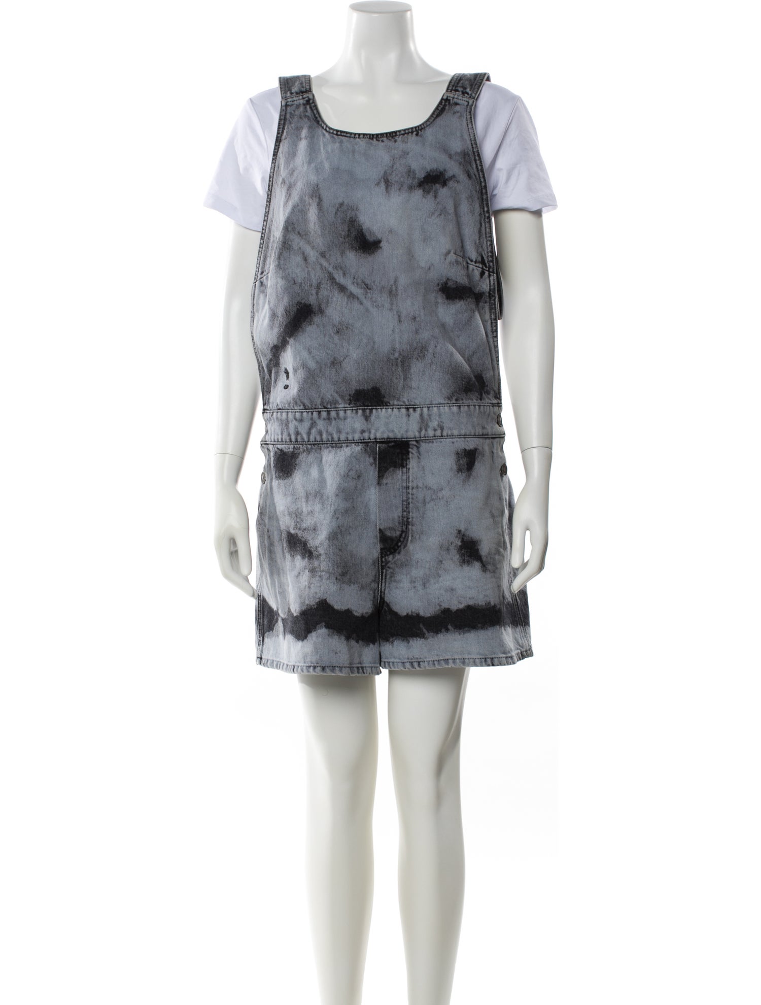 Christian Dior Tie-Dye Print Scoop Neck Romper